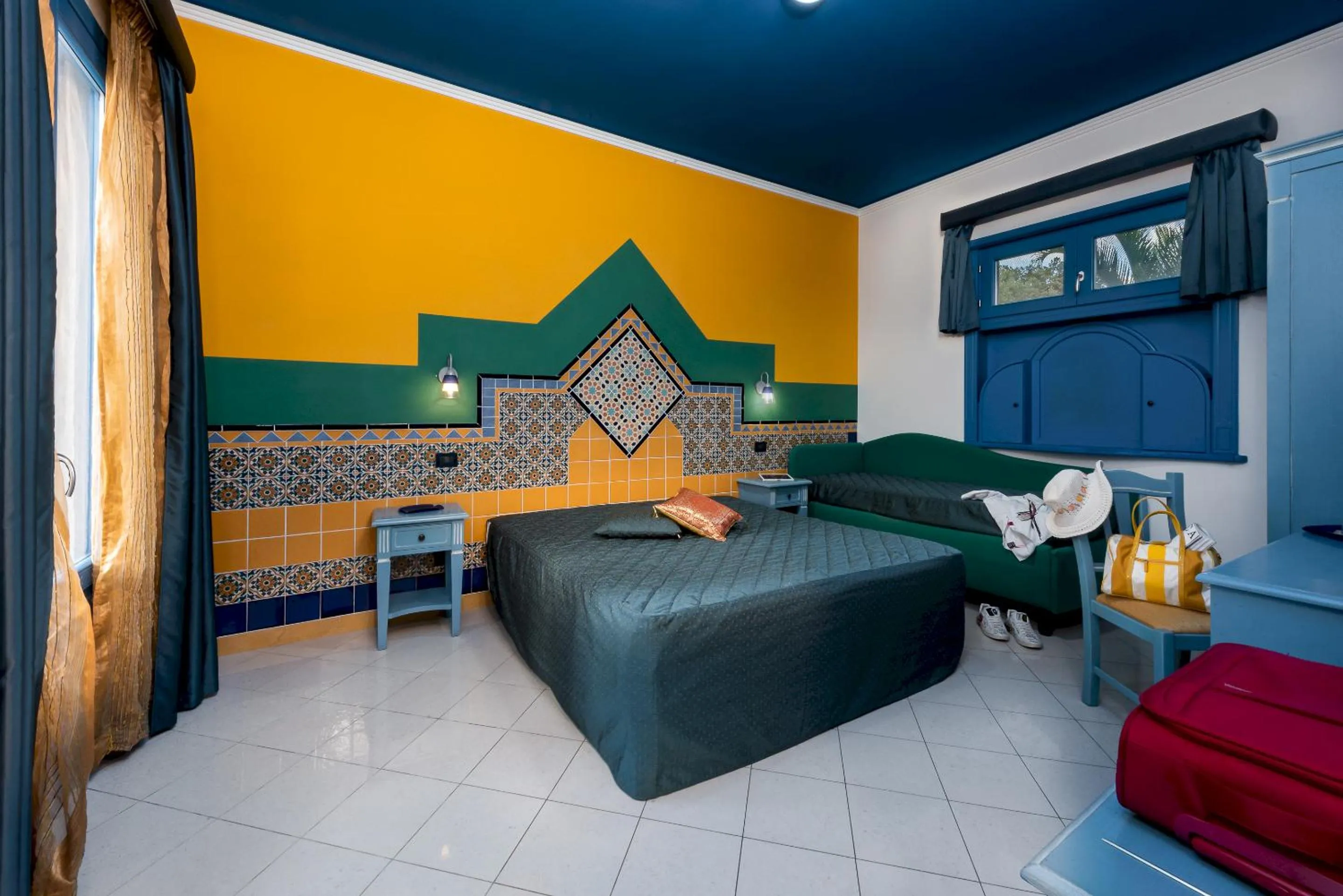 Bed in Hotel Ristorante Mediterraneo Faro