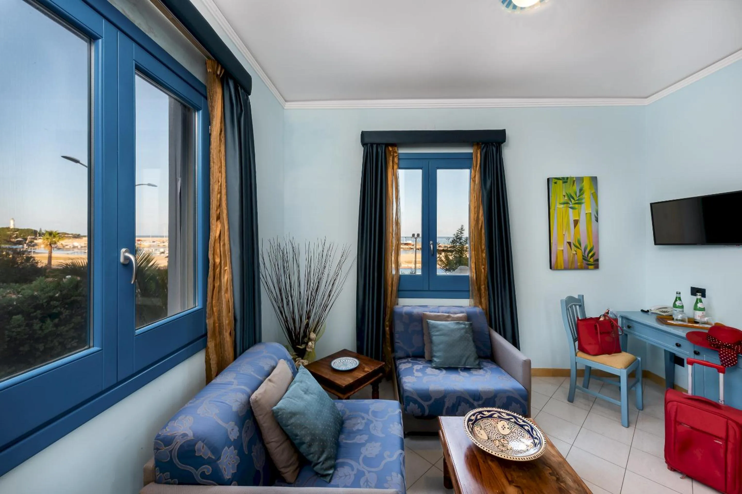 Living room in Hotel Ristorante Mediterraneo Faro