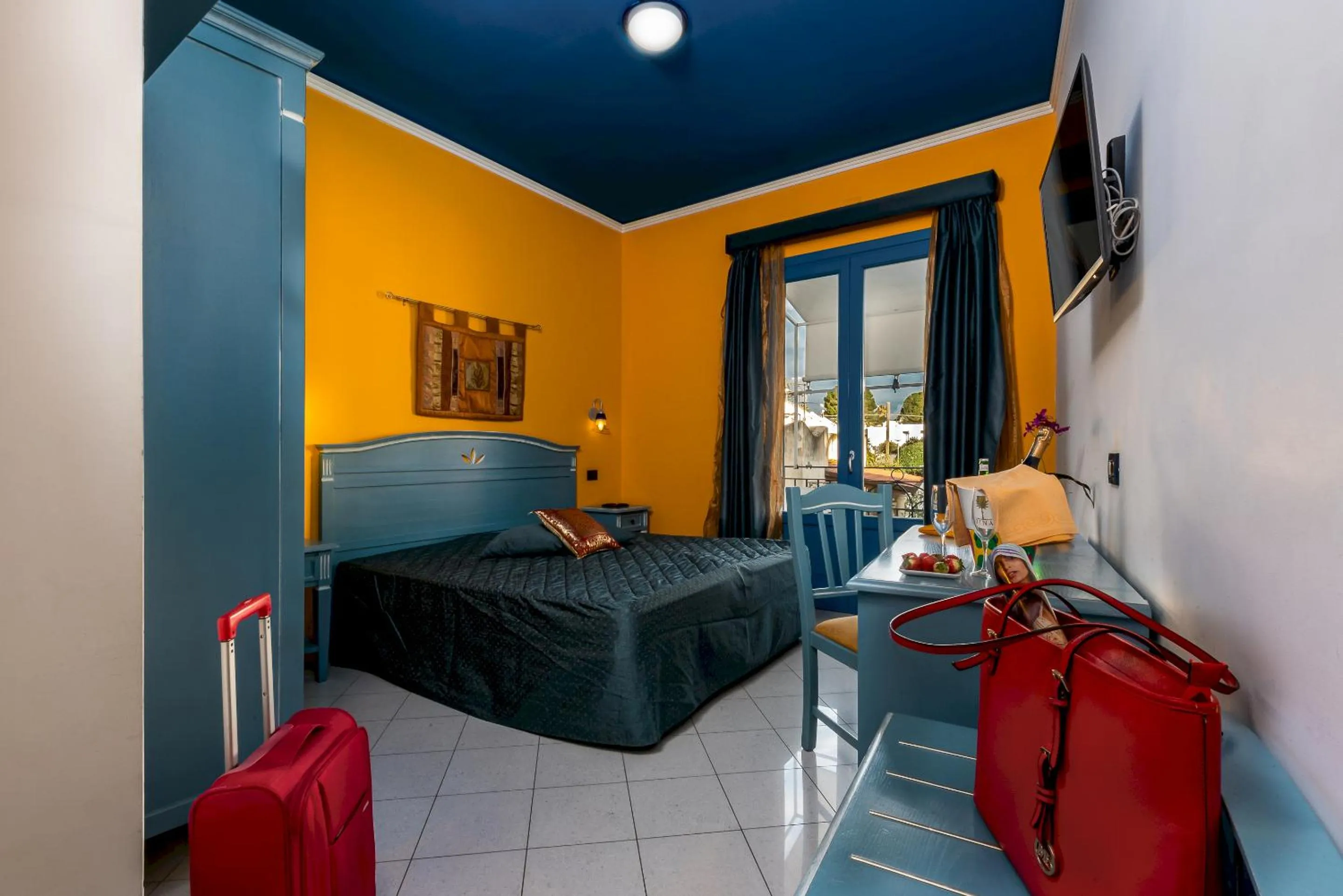 Bed in Hotel Ristorante Mediterraneo Faro