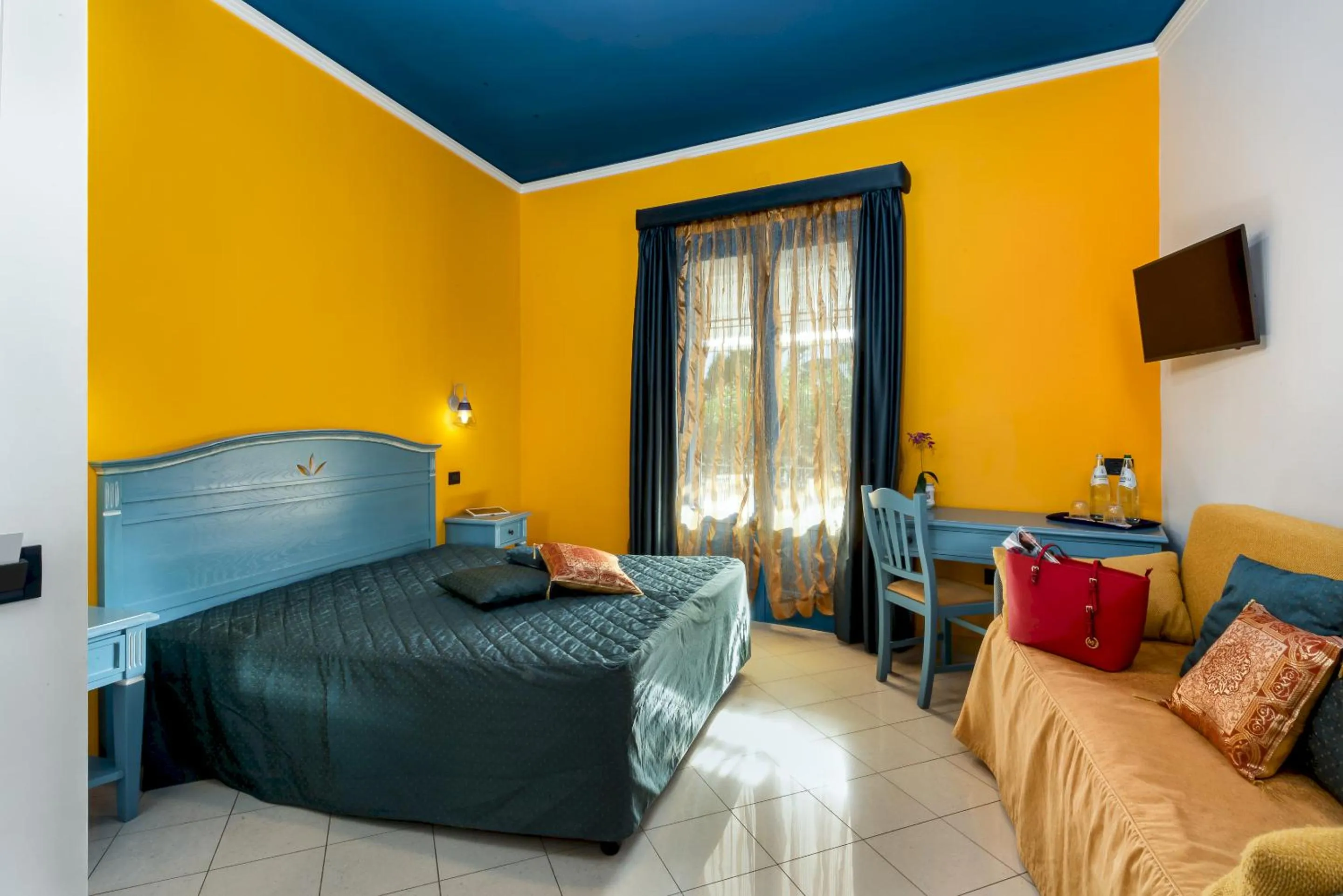 Bed in Hotel Ristorante Mediterraneo Faro