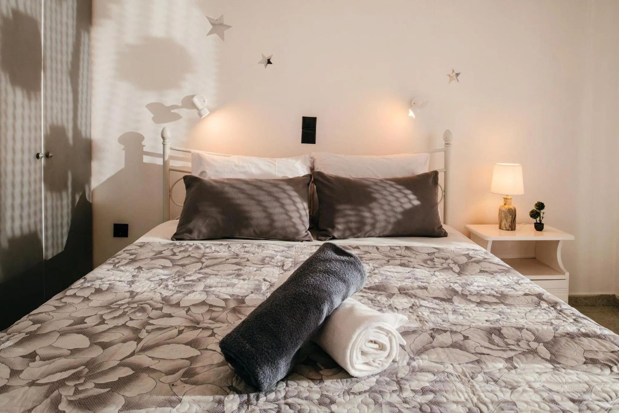 Bed in Villa Corali Apartments Sea Breath & Pool