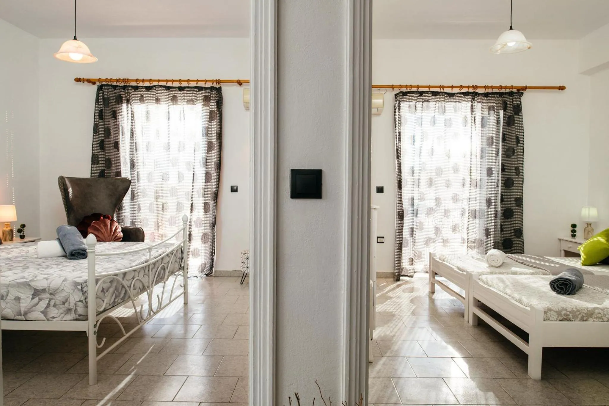 Bed in Villa Corali Apartments Sea Breath & Pool