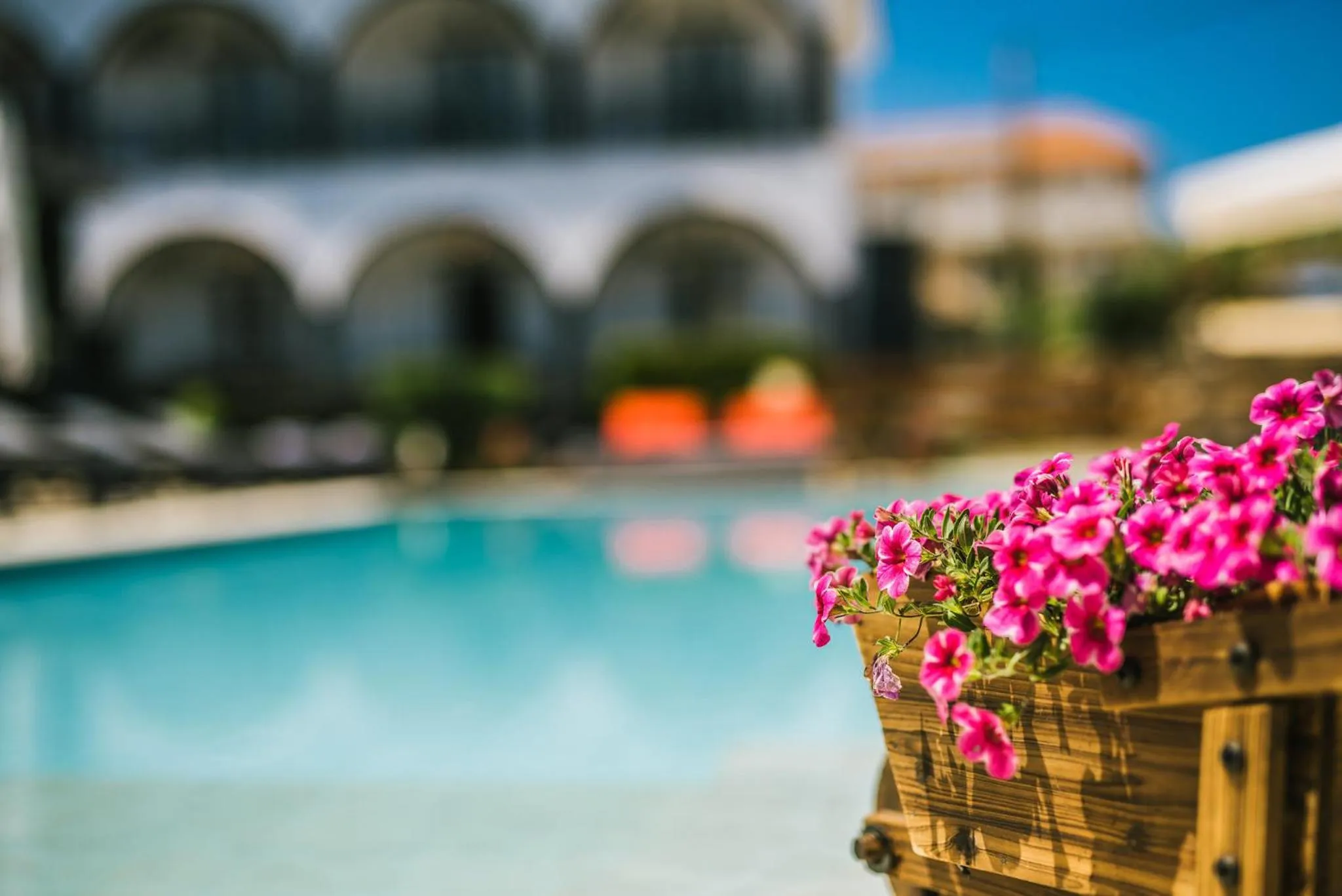 Swimming pool in Villa Corali Apartments Sea Breath & Pool