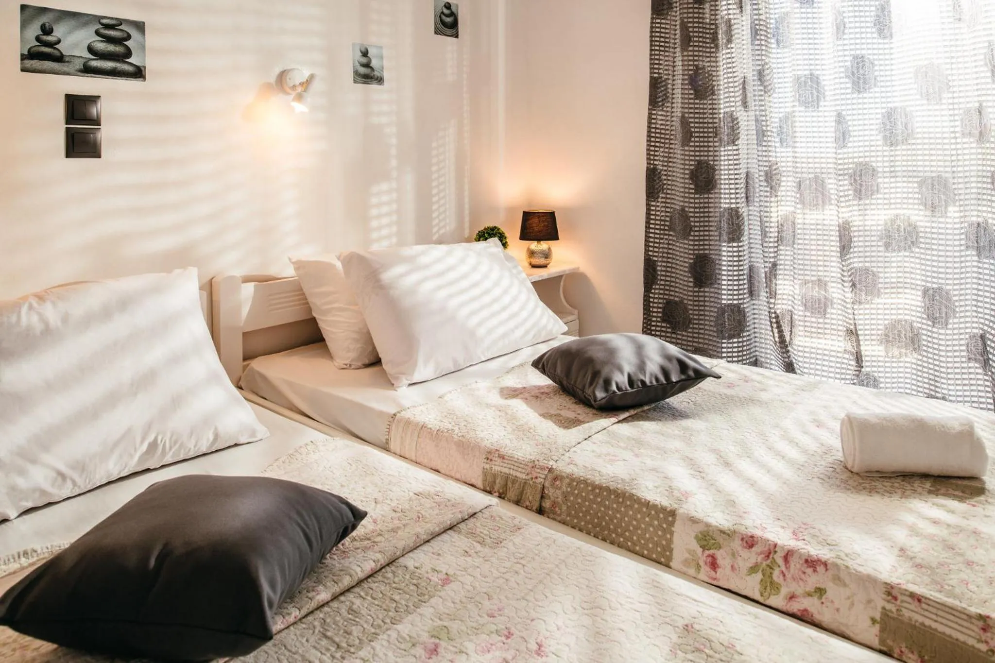 Bed in Villa Corali Apartments Sea Breath & Pool