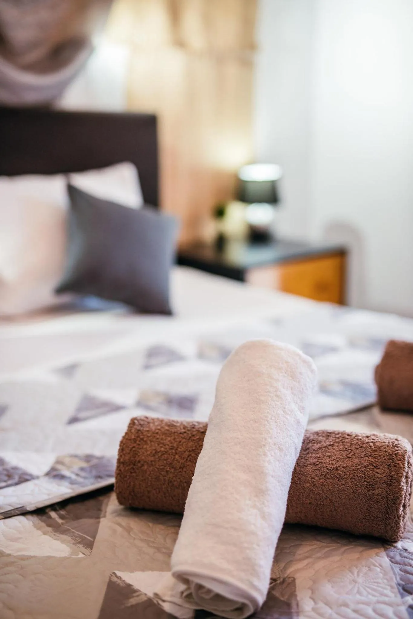 Bed in Villa Corali Apartments Sea Breath & Pool