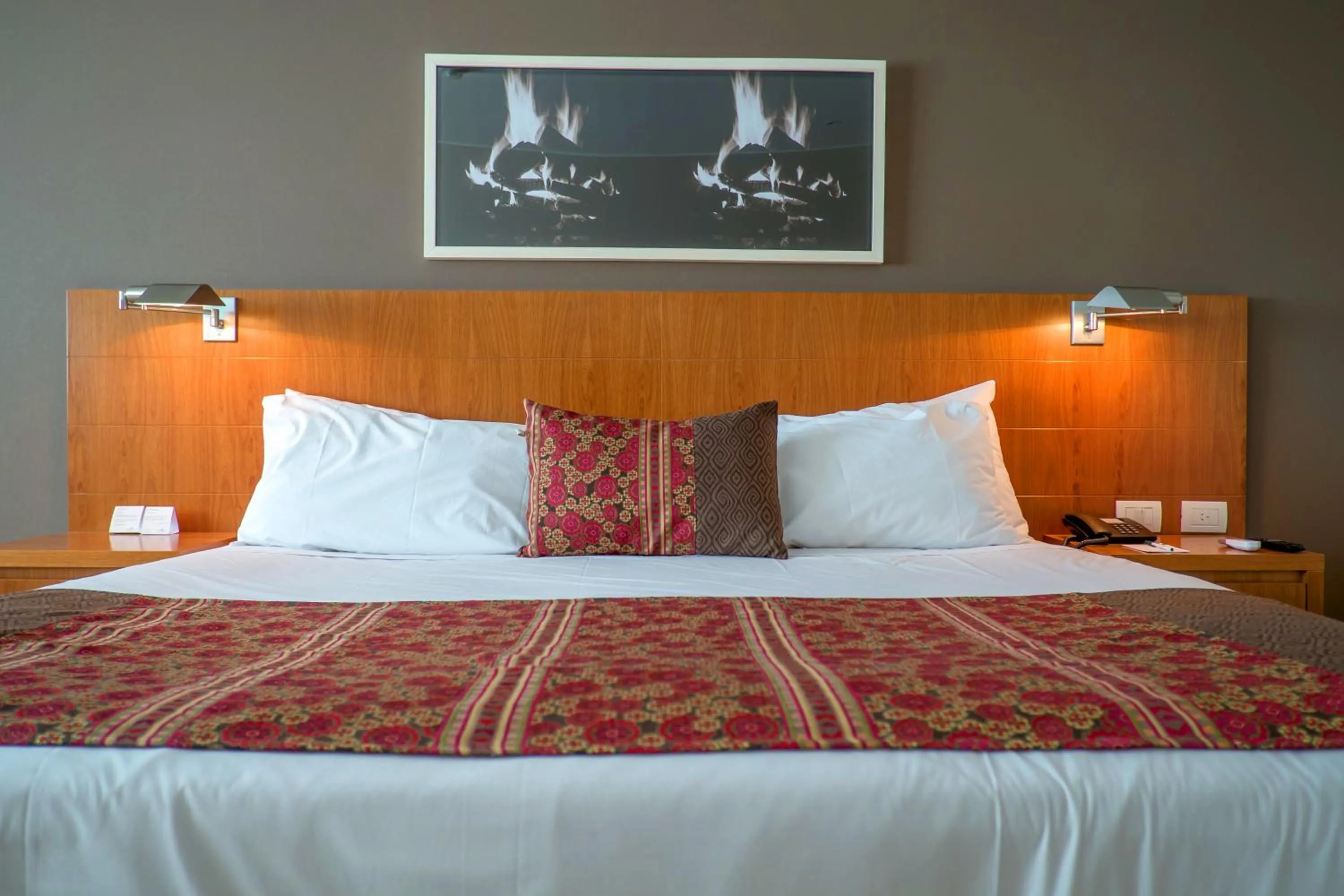 Bed in Orfeo Suites Hotel Sierras Chicas