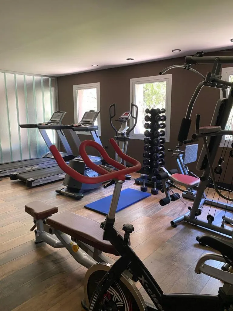 Fitness centre/facilities in Orfeo Suites Hotel Sierras Chicas
