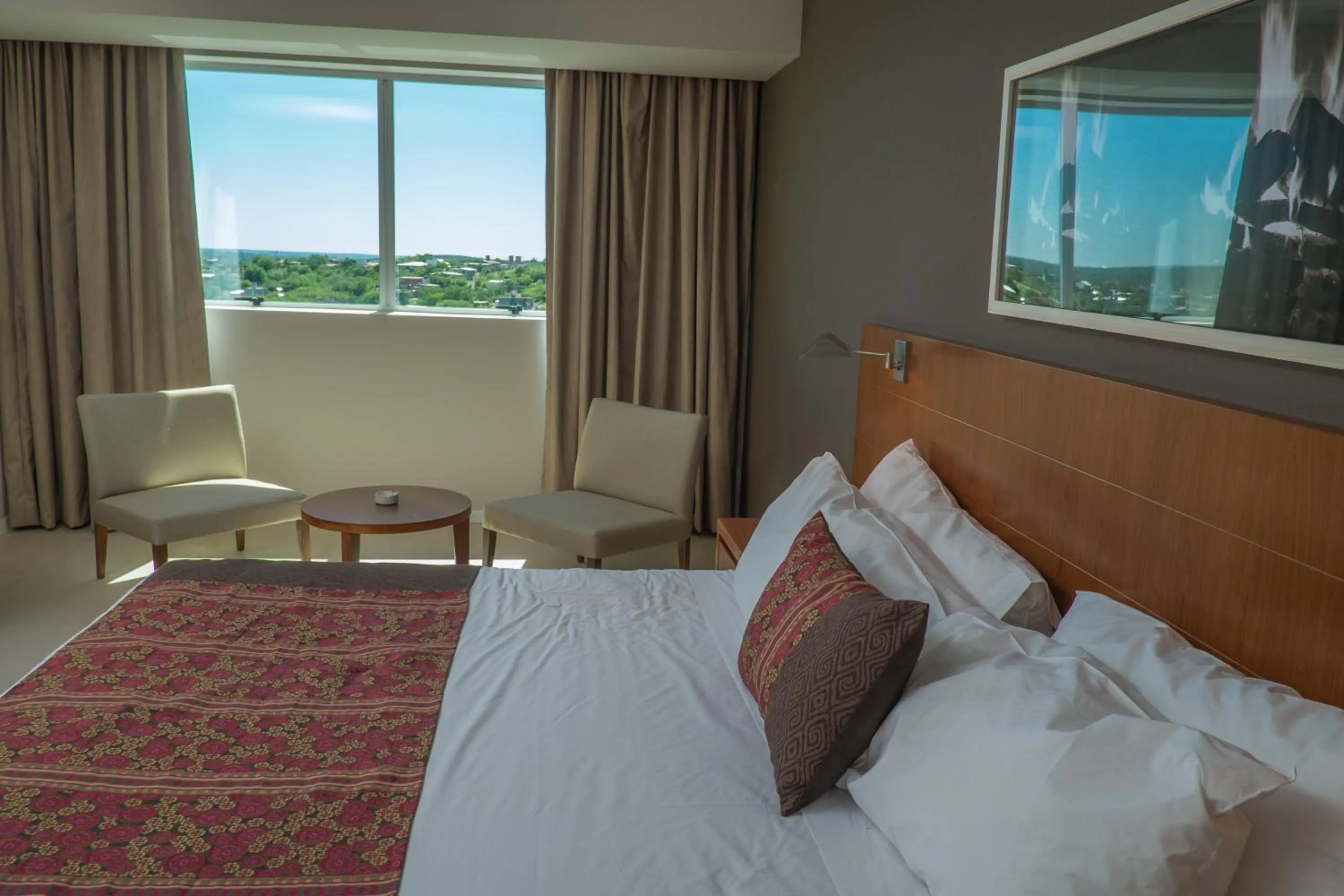 Bed in Orfeo Suites Hotel Sierras Chicas