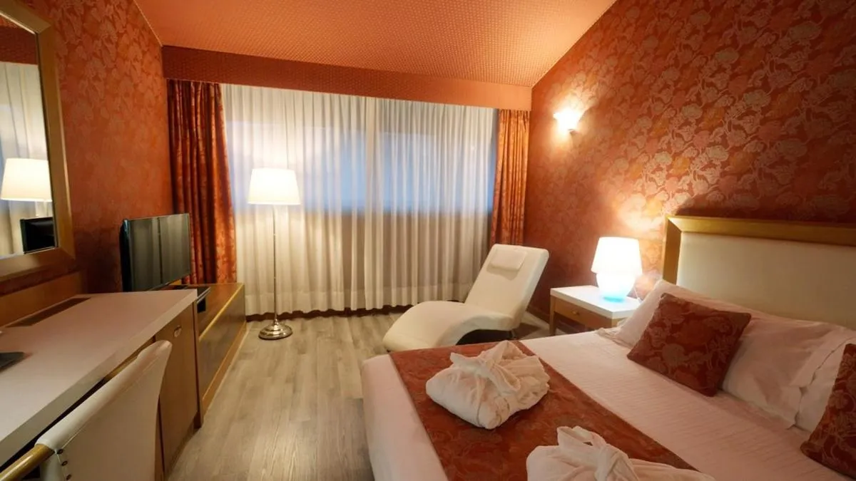 Bed in Hotel Motel Visconteo