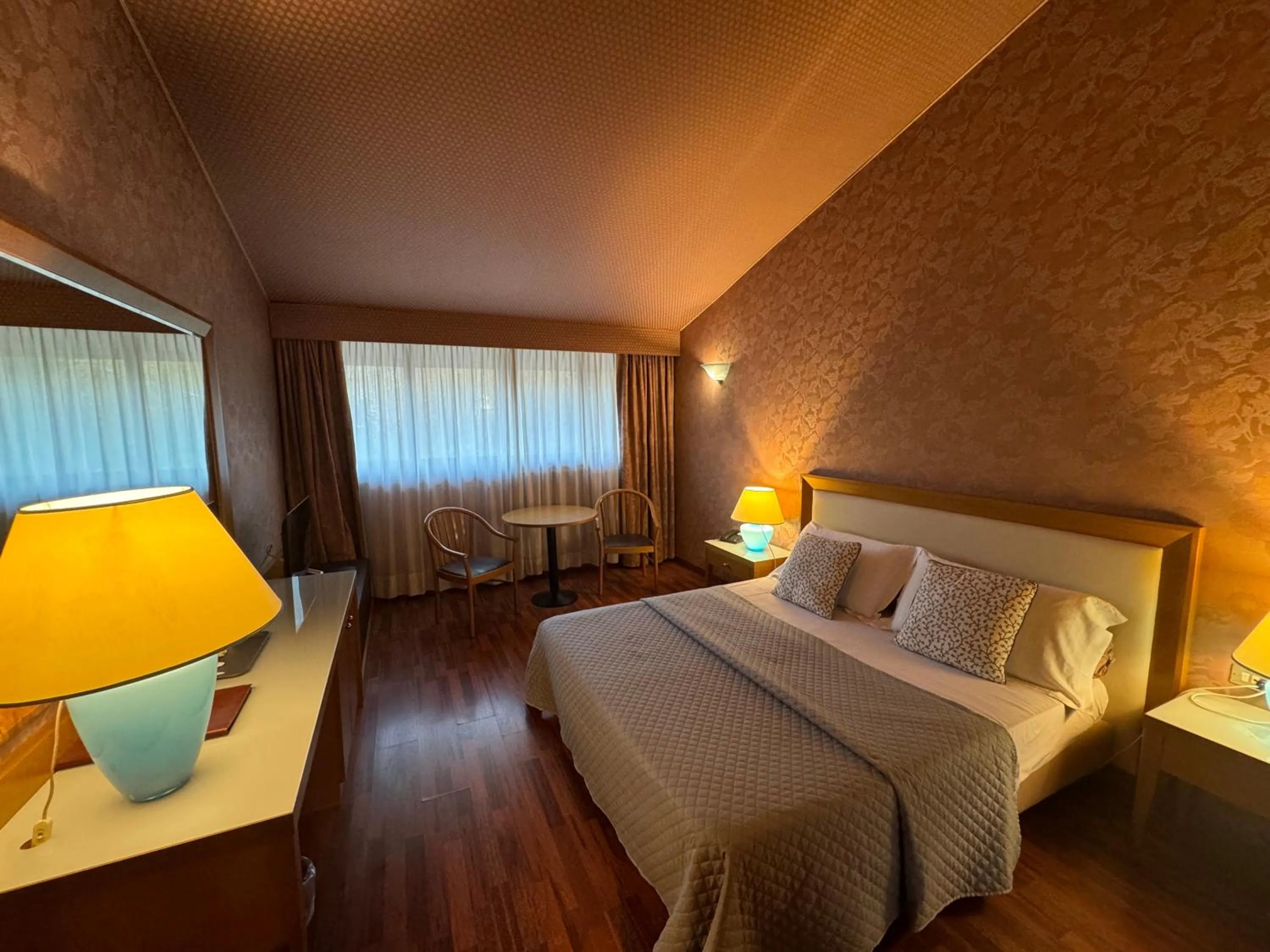 Bed in Hotel Motel Visconteo