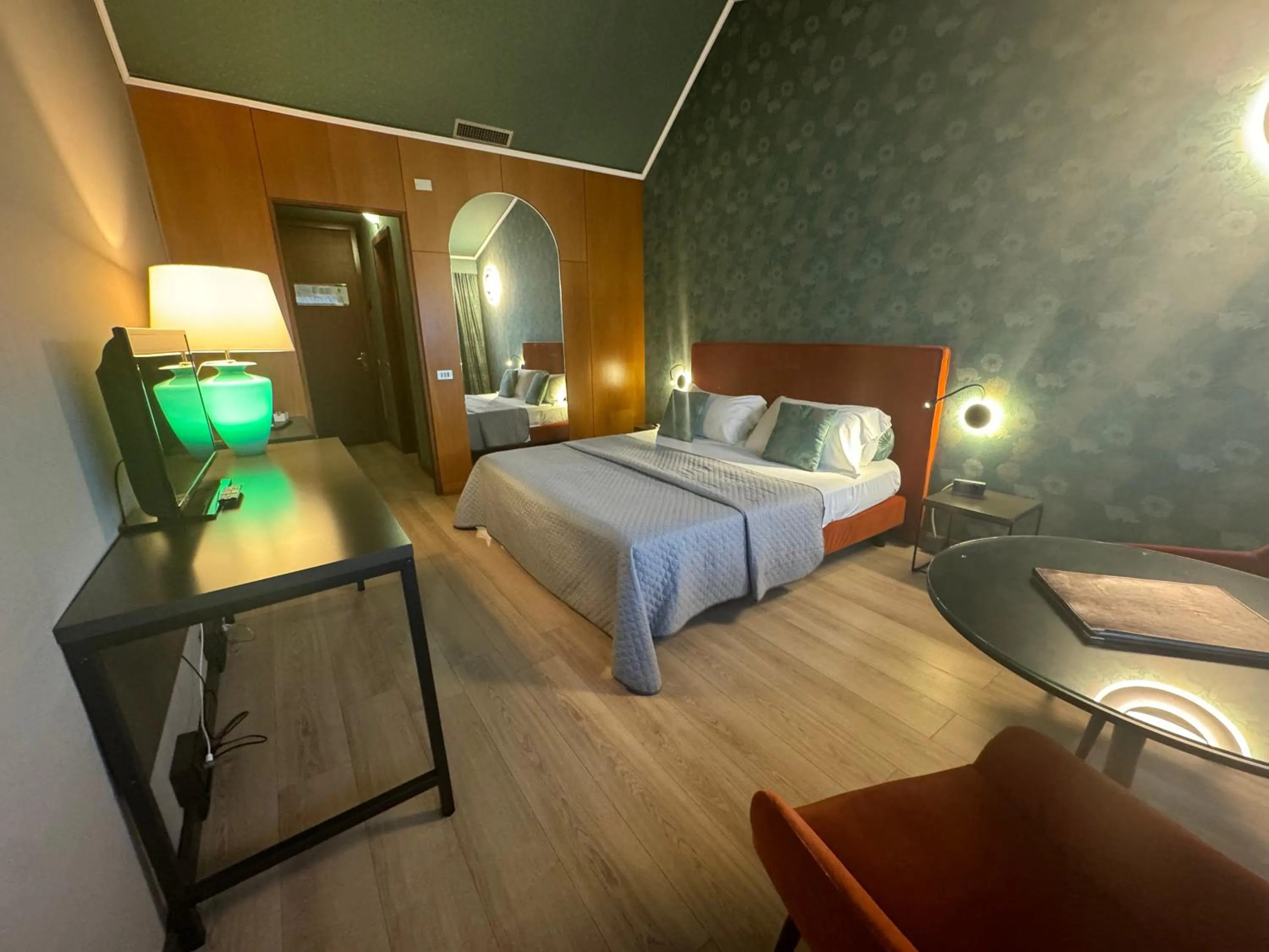 Bed in Hotel Motel Visconteo