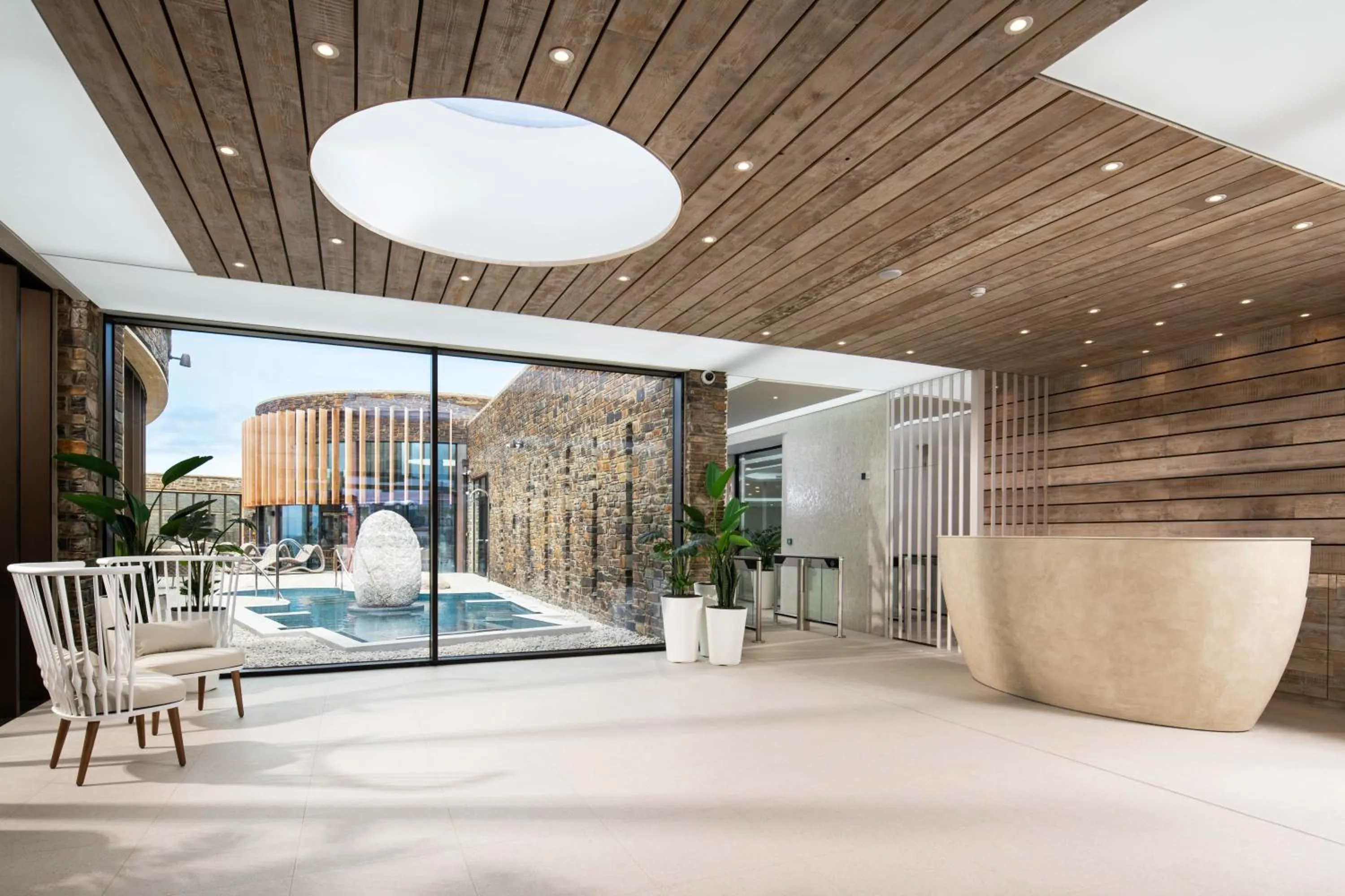 Swimming pool in The Headland Hotel and Spa