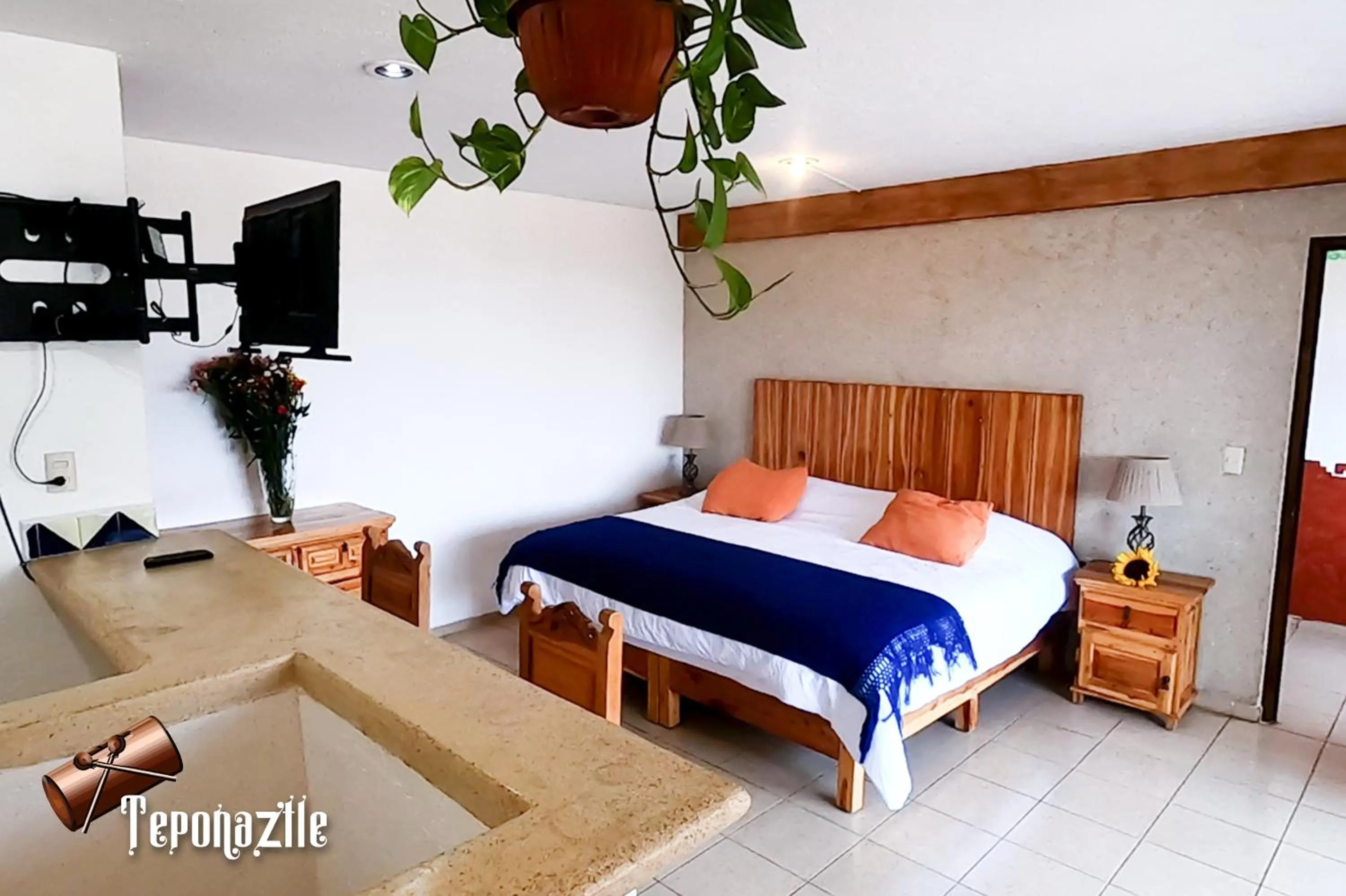 Bed in La Pirámide del Tepozteco