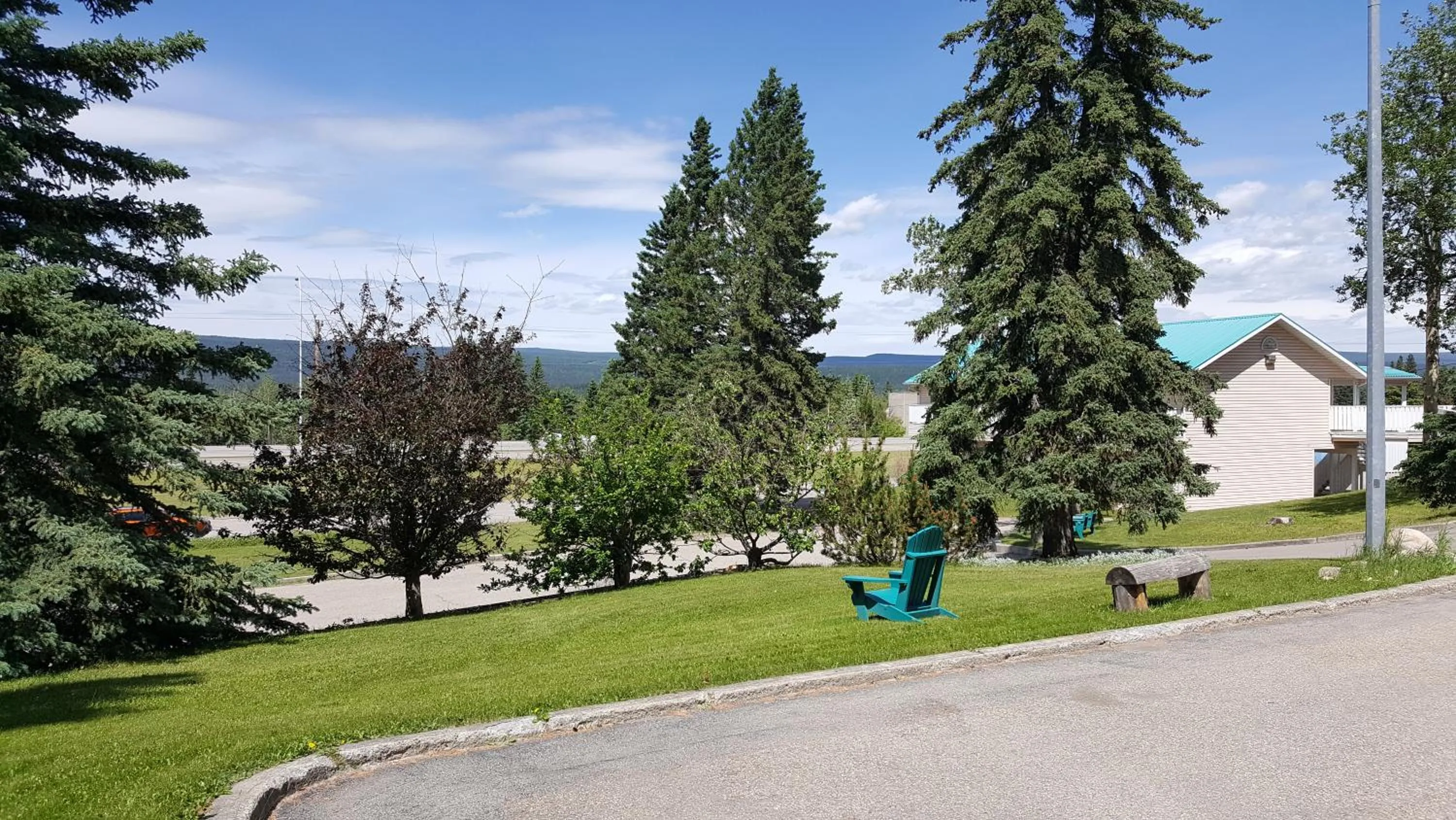 Garden view in Pines Motel
