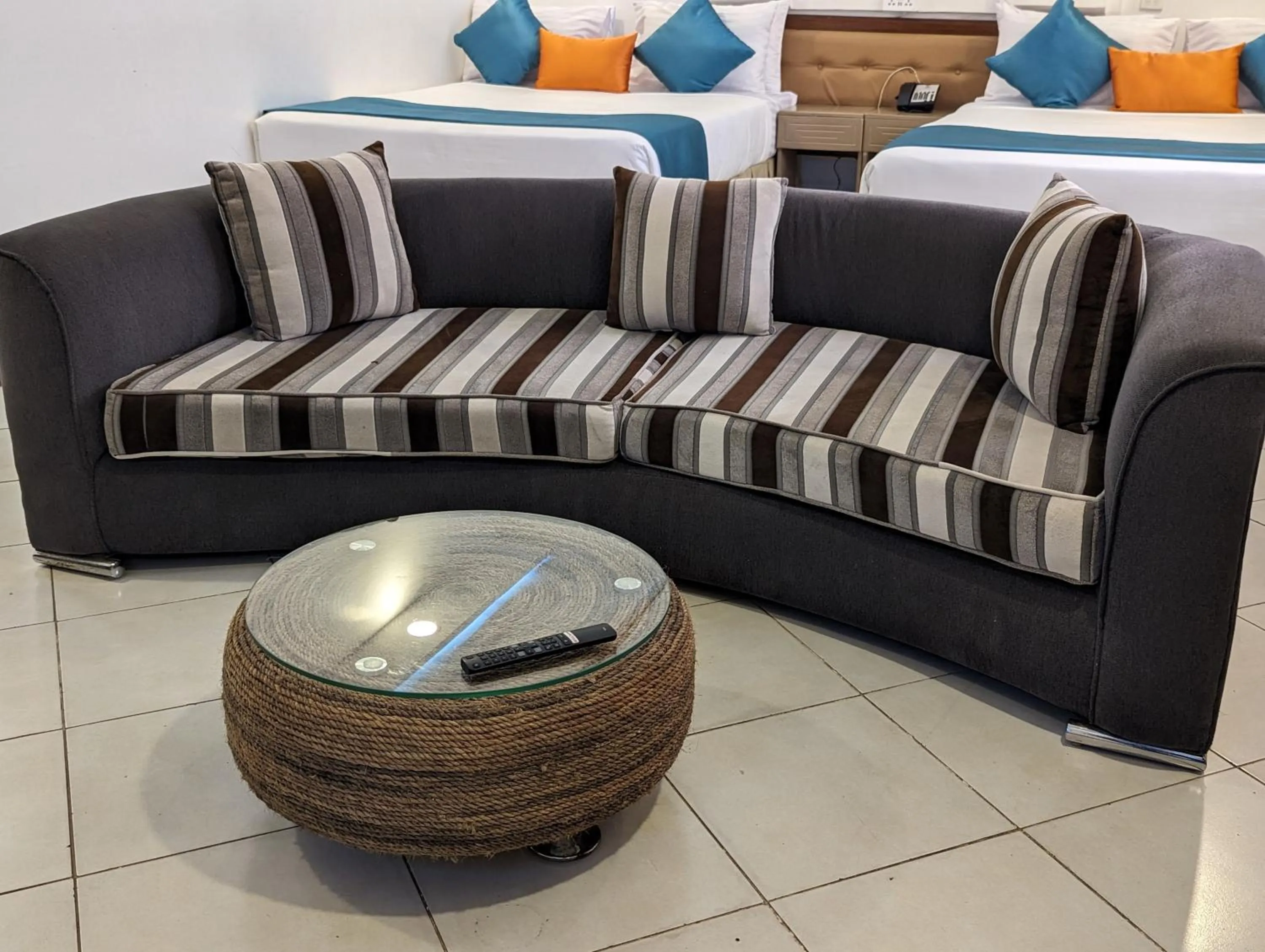 Seating area in Melili Hotel