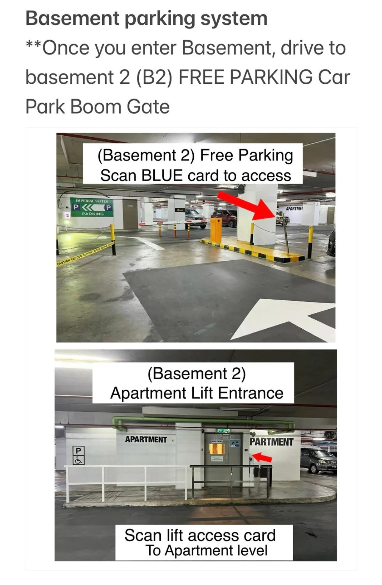 Parking in Imperial Grand Suite Apartment Kuching