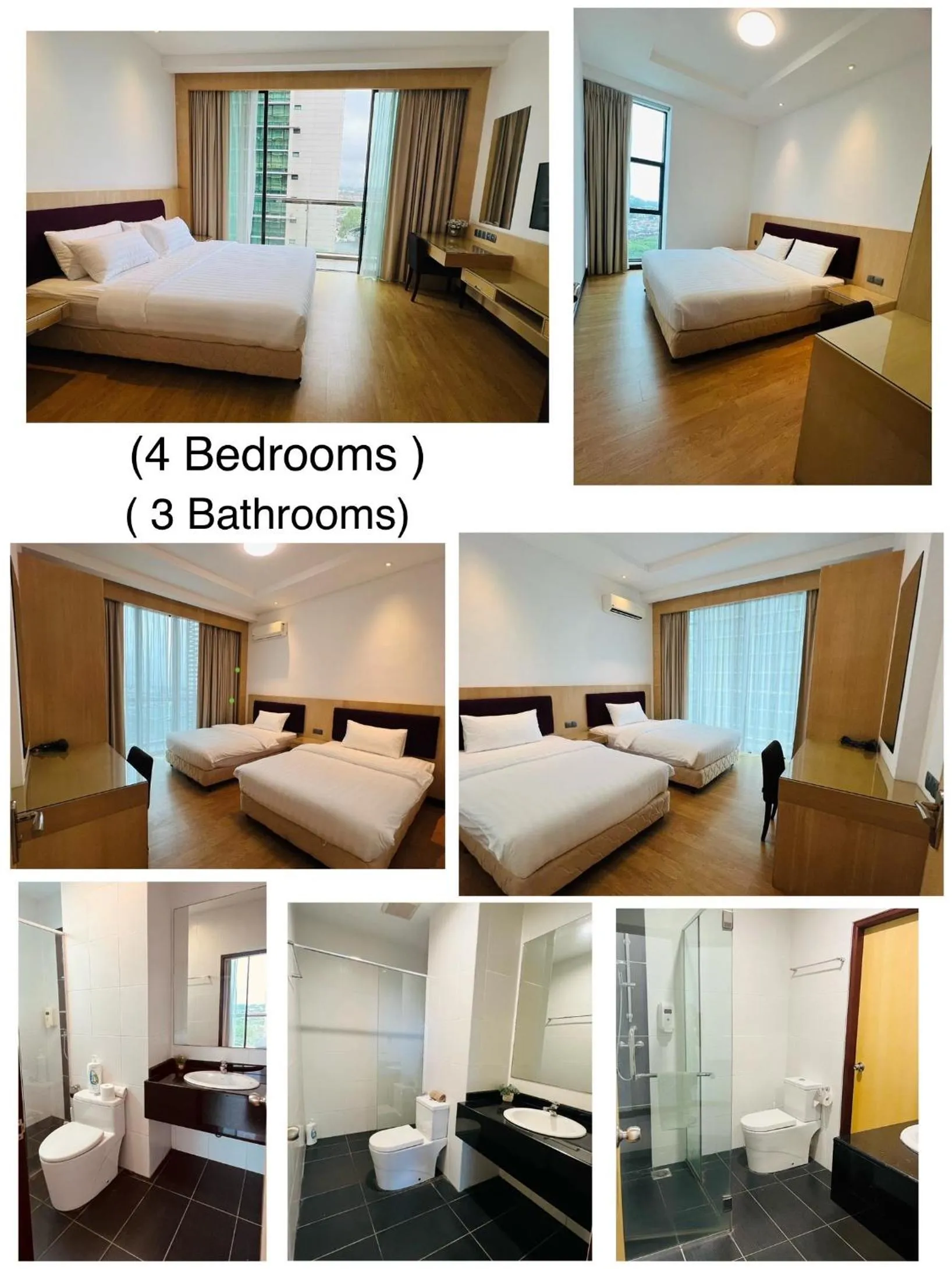Bedroom, Bed in Imperial Grand Suite Apartment Kuching