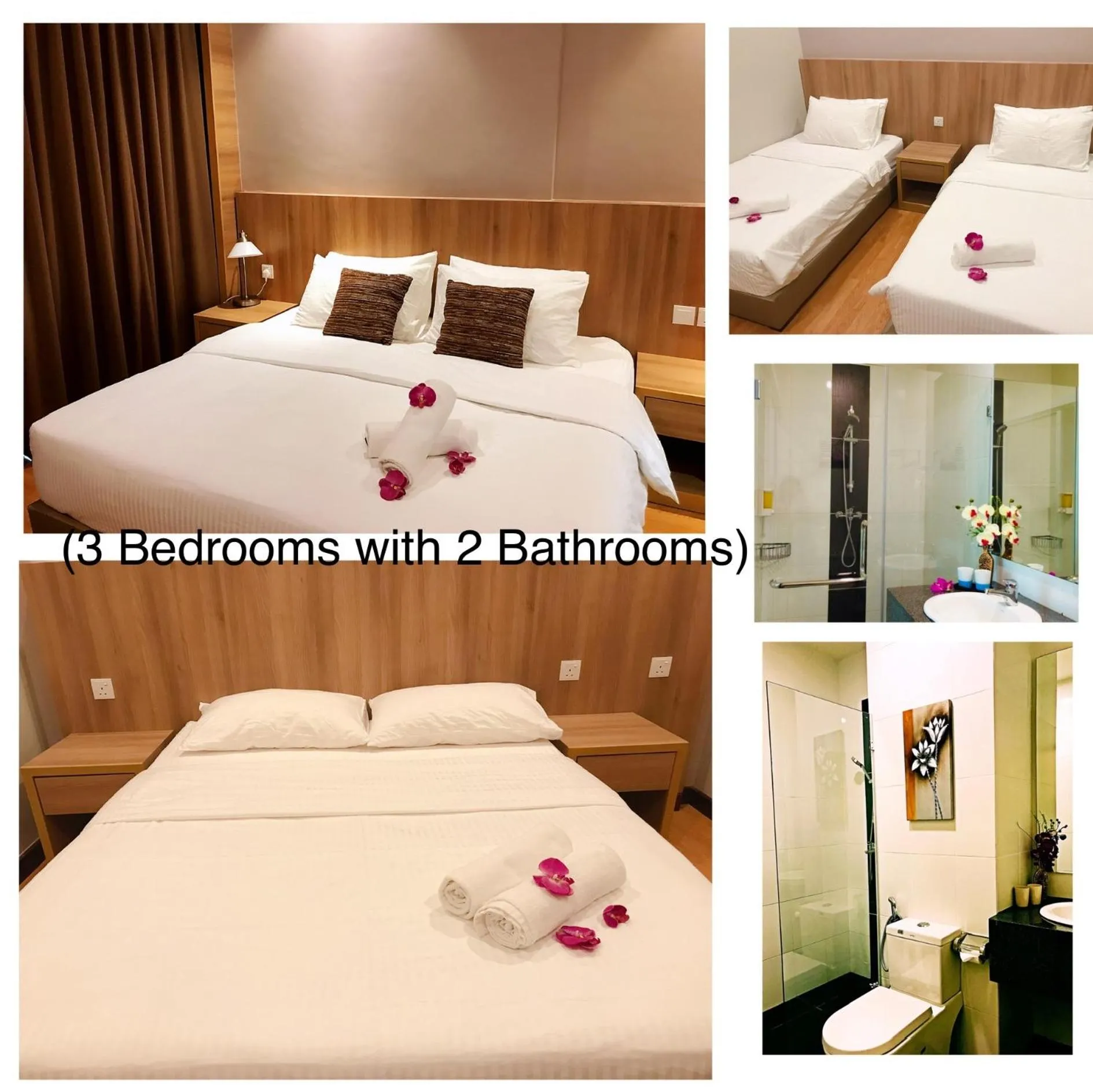 Bed in Imperial Grand Suite Apartment Kuching