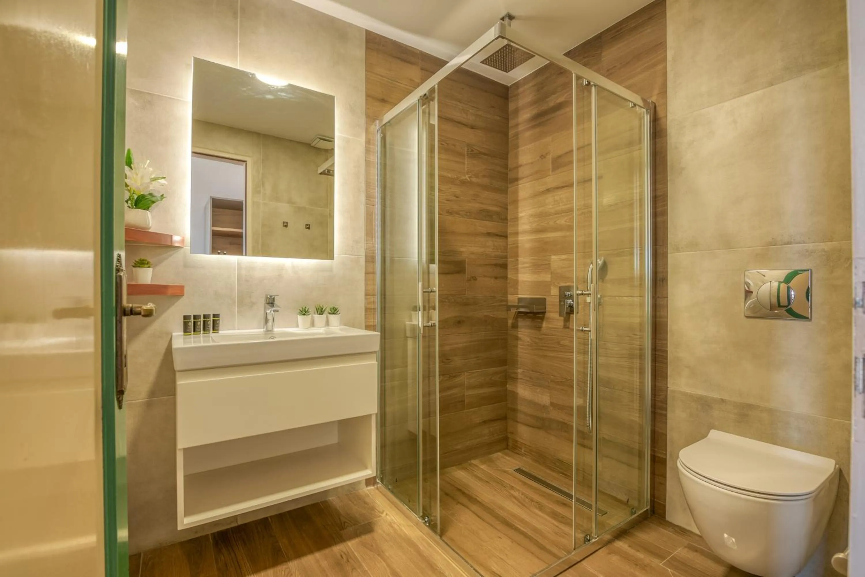 Shower in Kaliviani Traditional Hotel