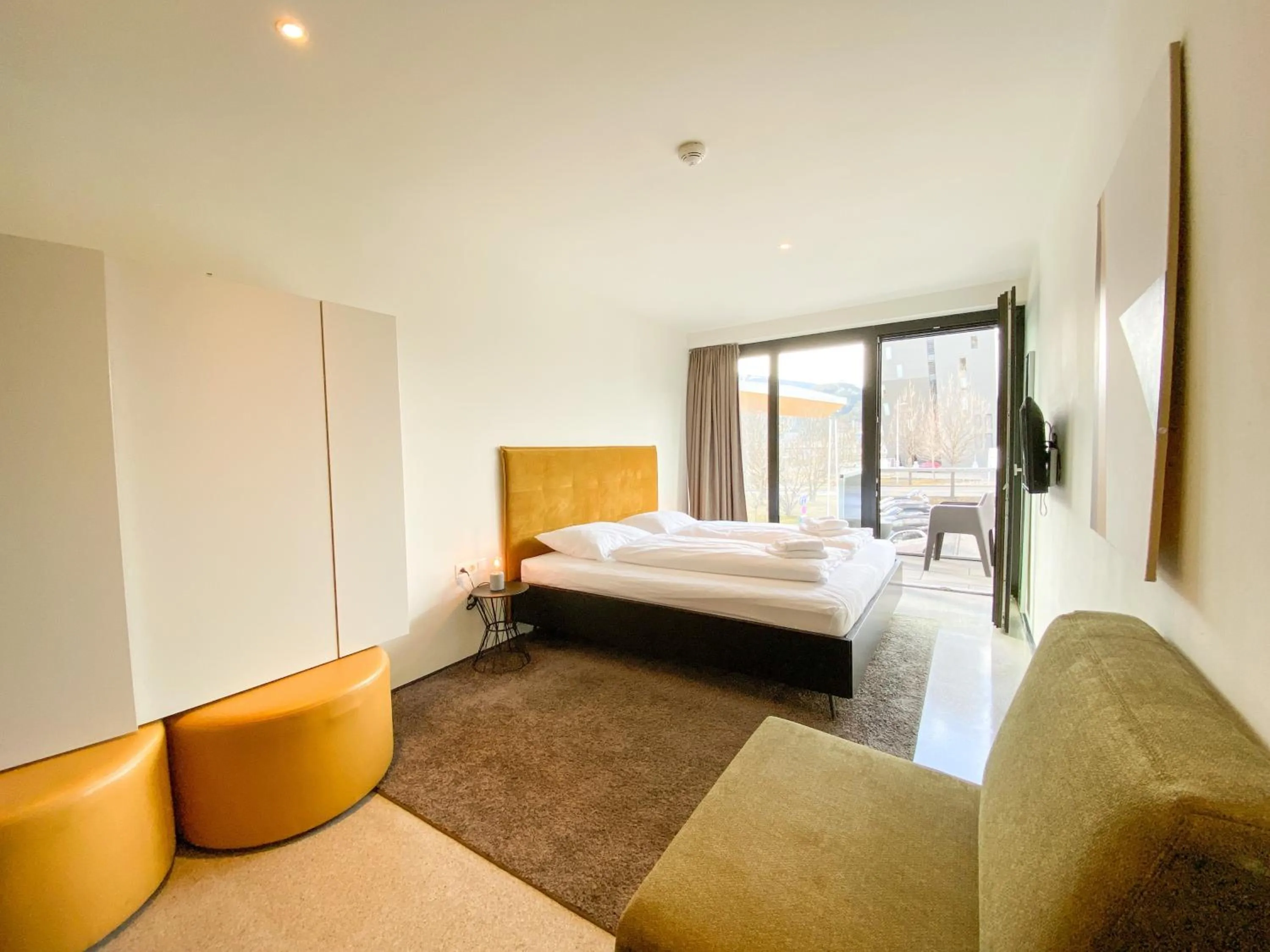 Photo of the whole room, Bed in Blackhome Innsbruck City East I contactless check-in