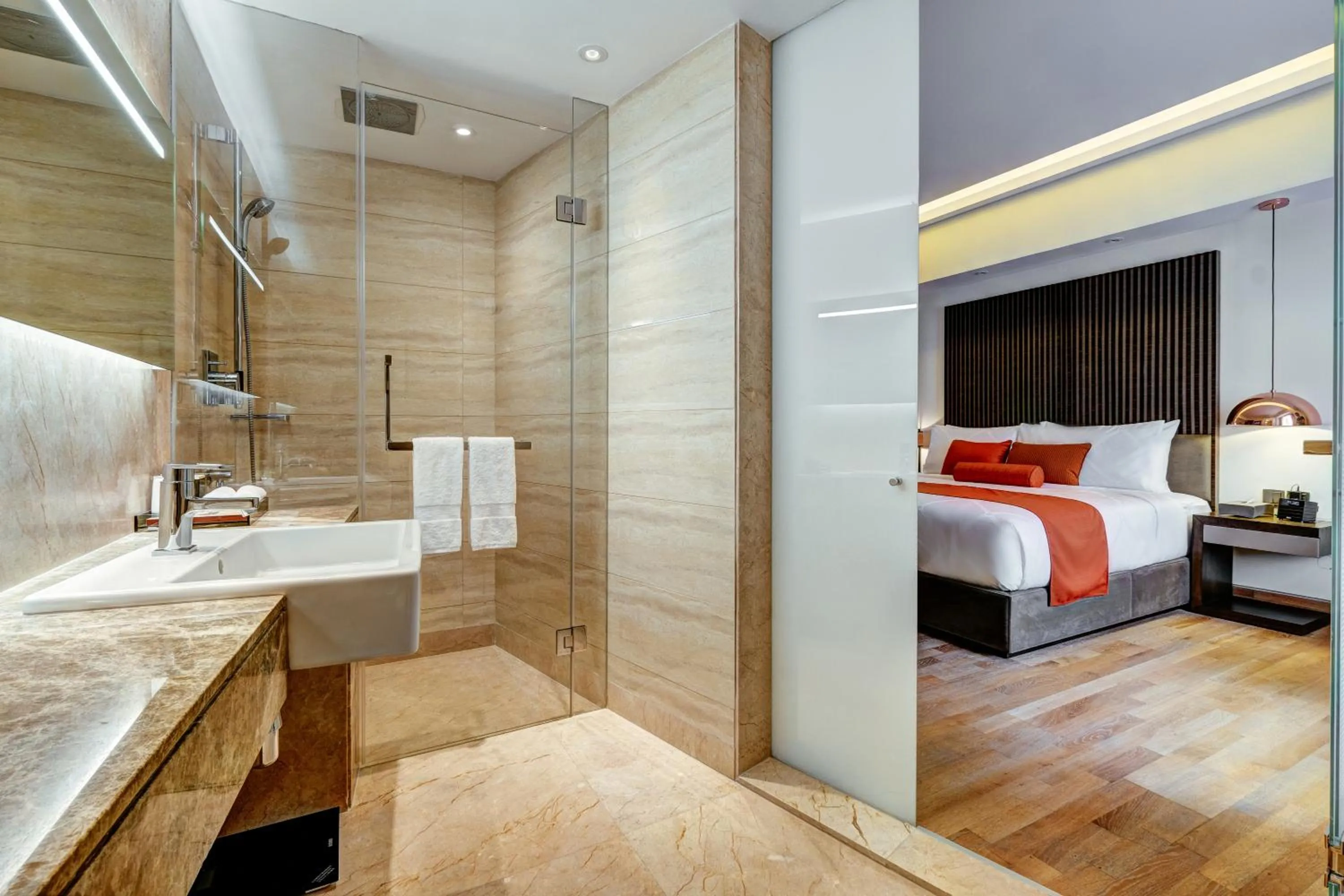 Bathroom, Bed in THE WAY Dhaka