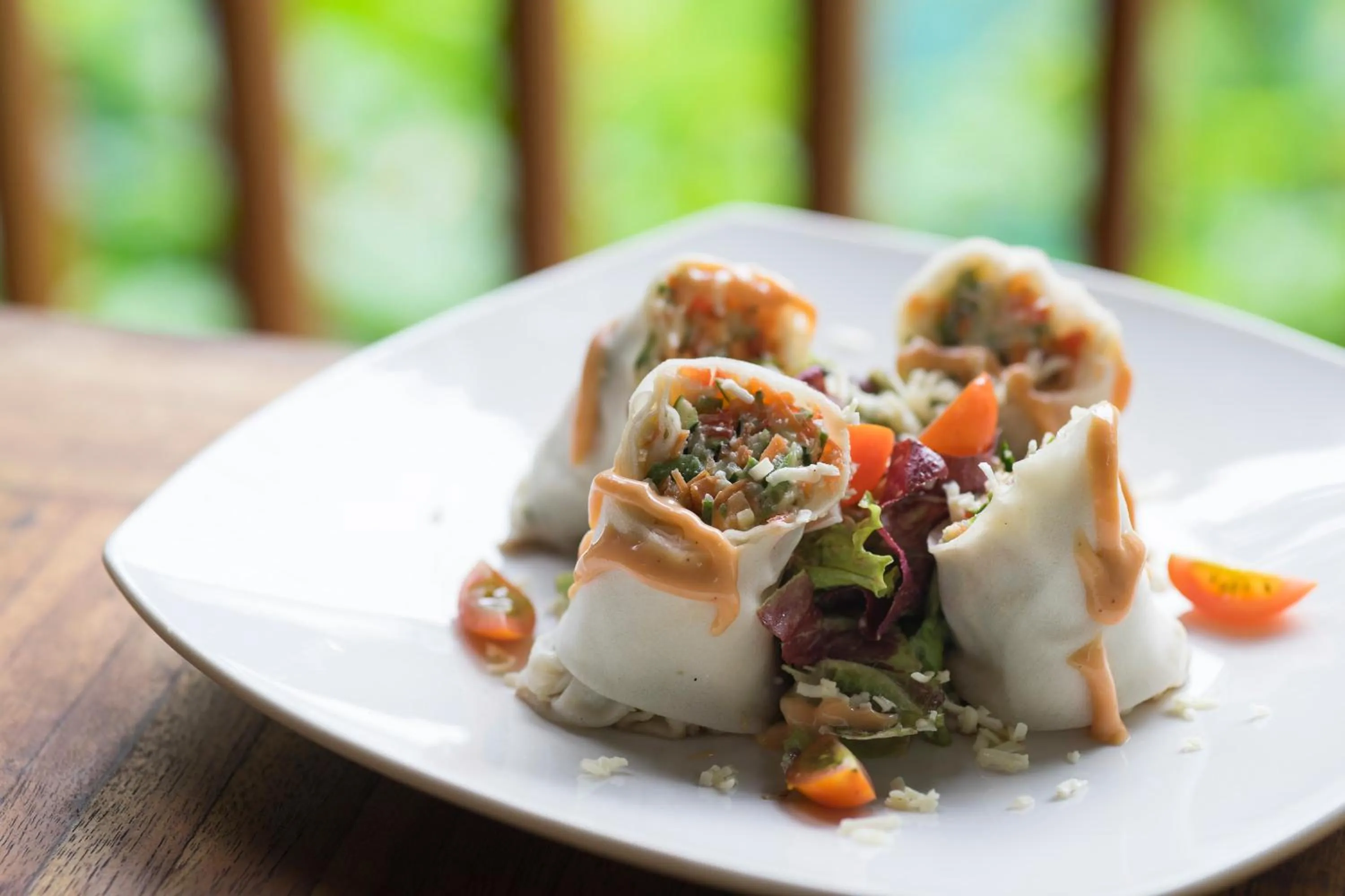 Food close-up in Jungle Haven Resort Central Ubud