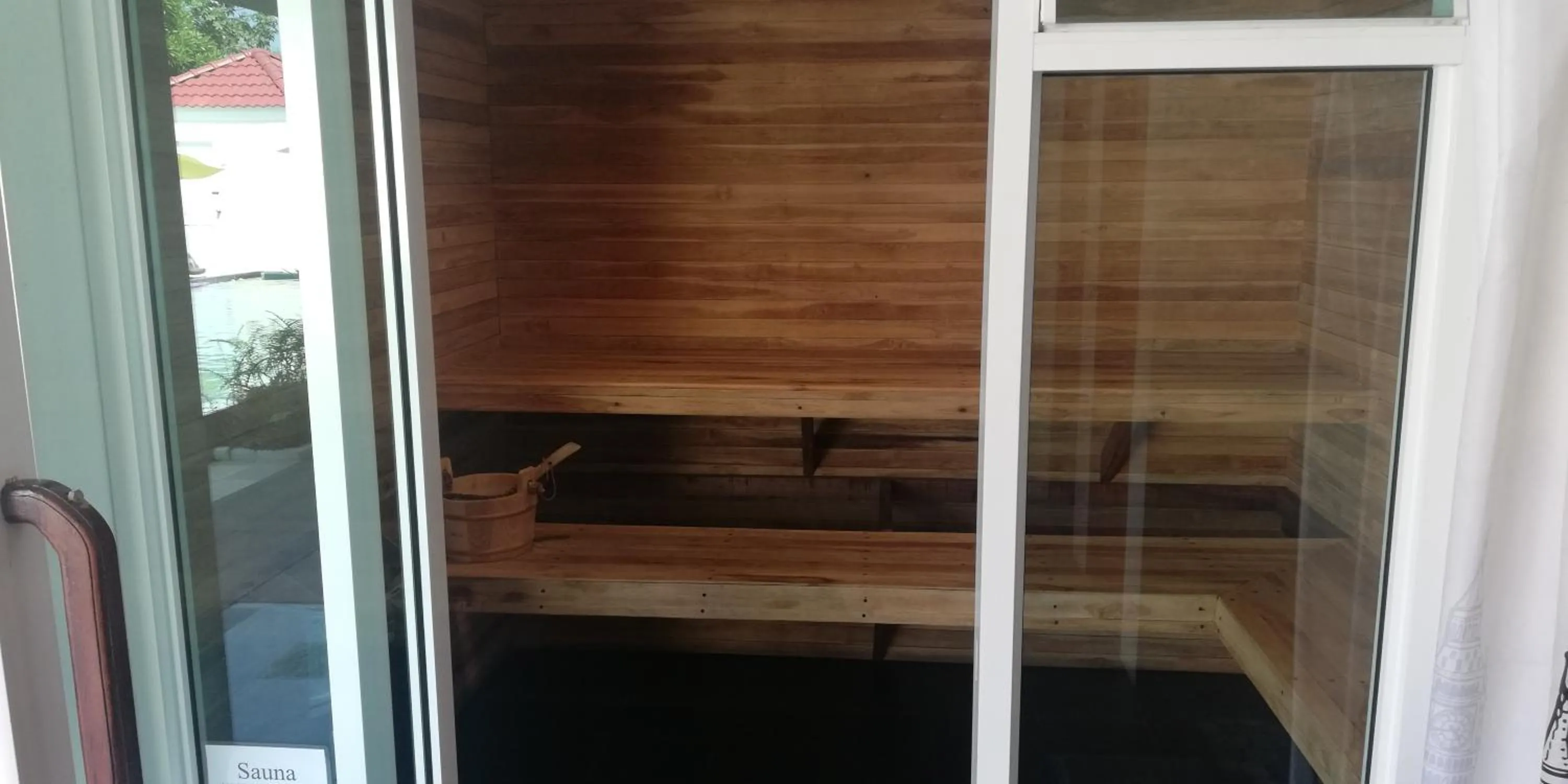 Sauna in Barefeet Naturist Resort