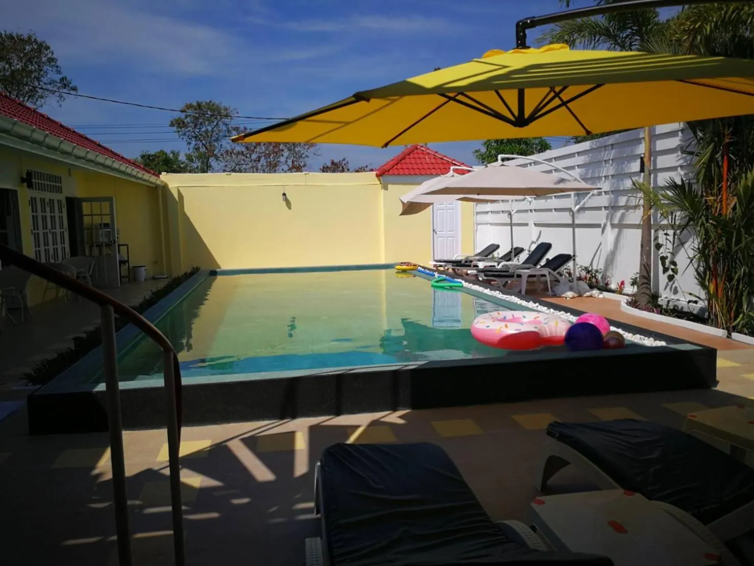 Pool view in Barefeet Naturist Resort