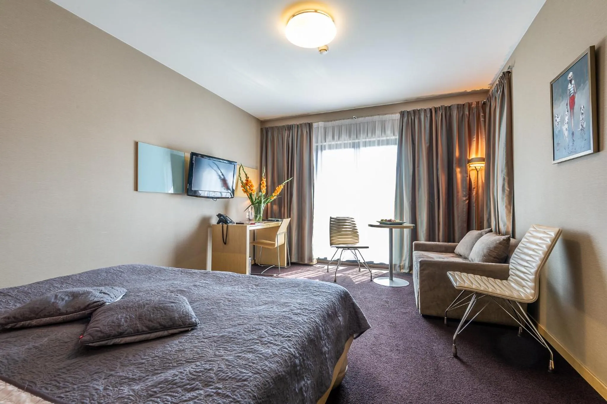 Bedroom, Bed in Niebieski Art Hotel & Spa