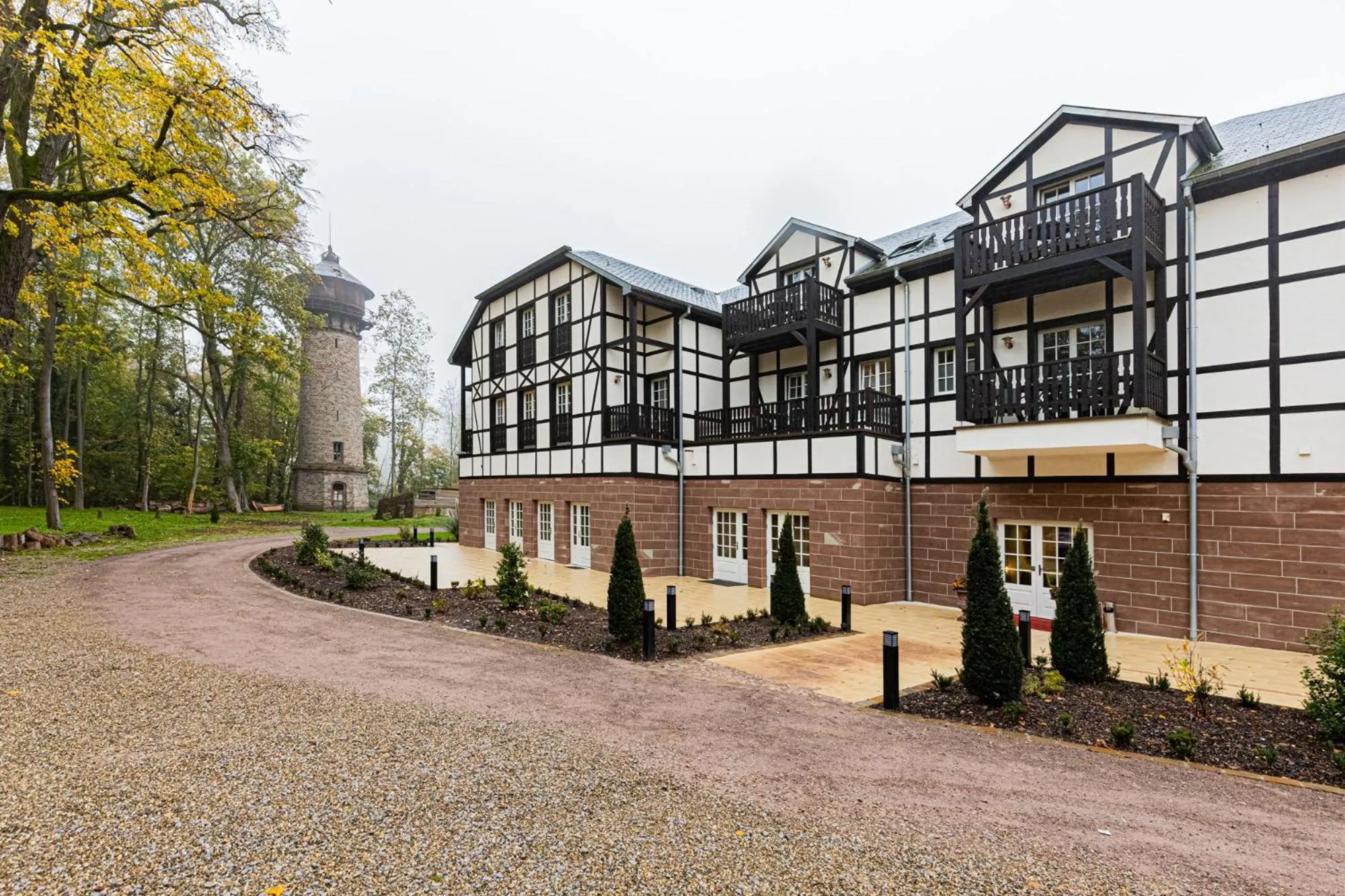 Facade/entrance in Château de Pourtalès