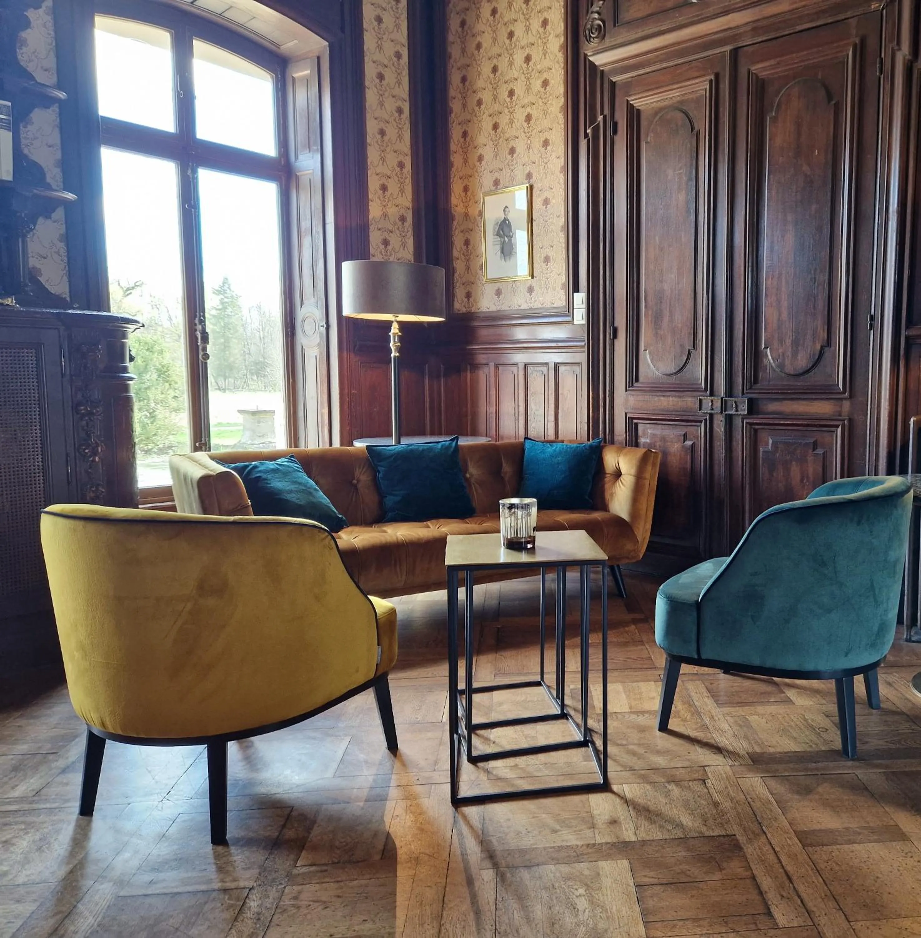 Living room in Château de Pourtalès