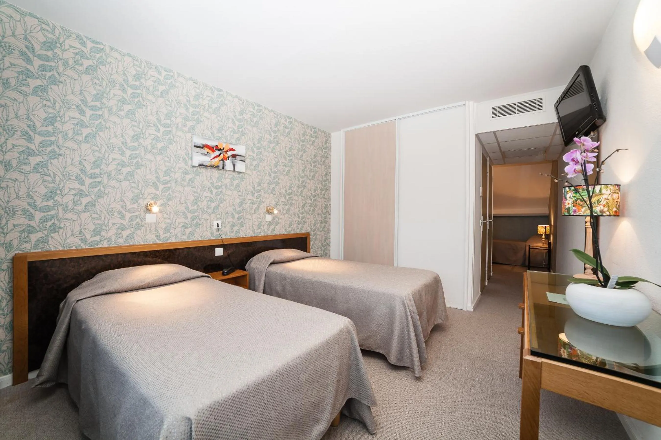 Bed in Hôtel Restaurant du Château