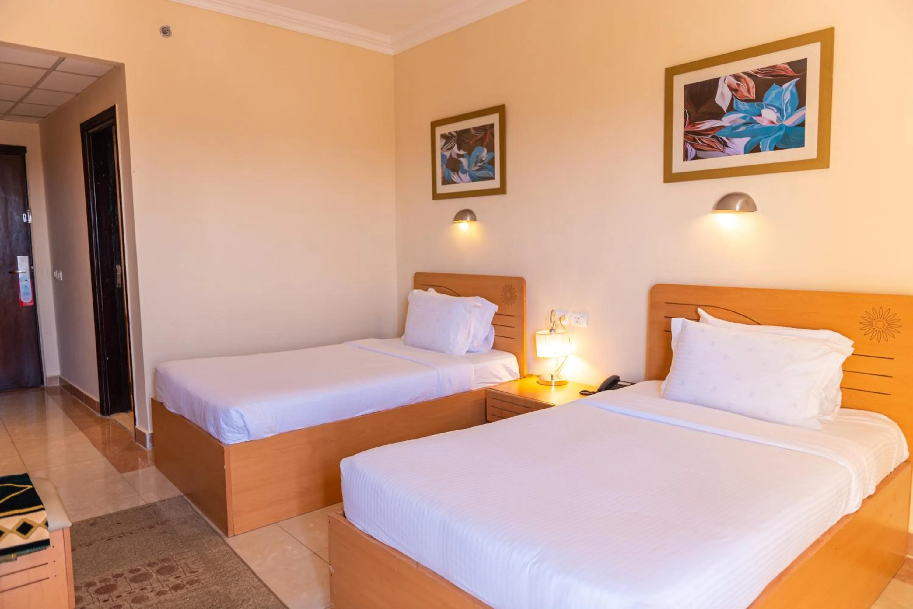 Bed in Tolip Family Club Borg El Arab