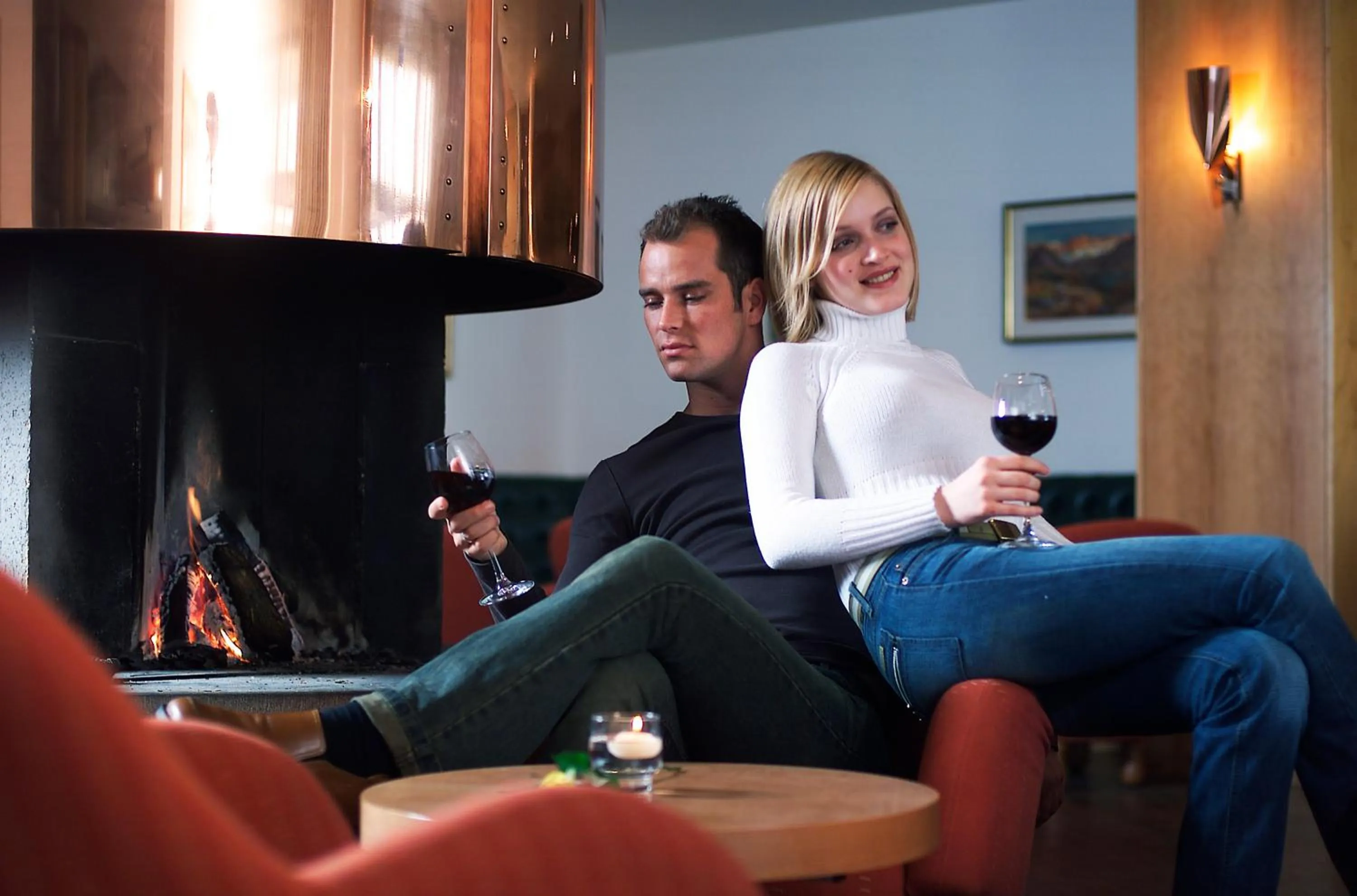 People in Seiser Alm Plaza