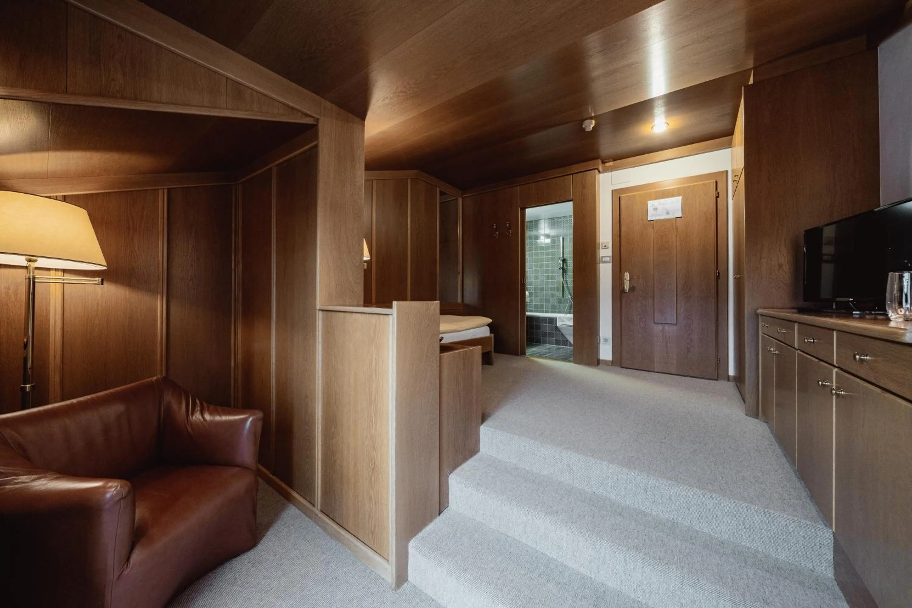 Seating area in Seiser Alm Plaza