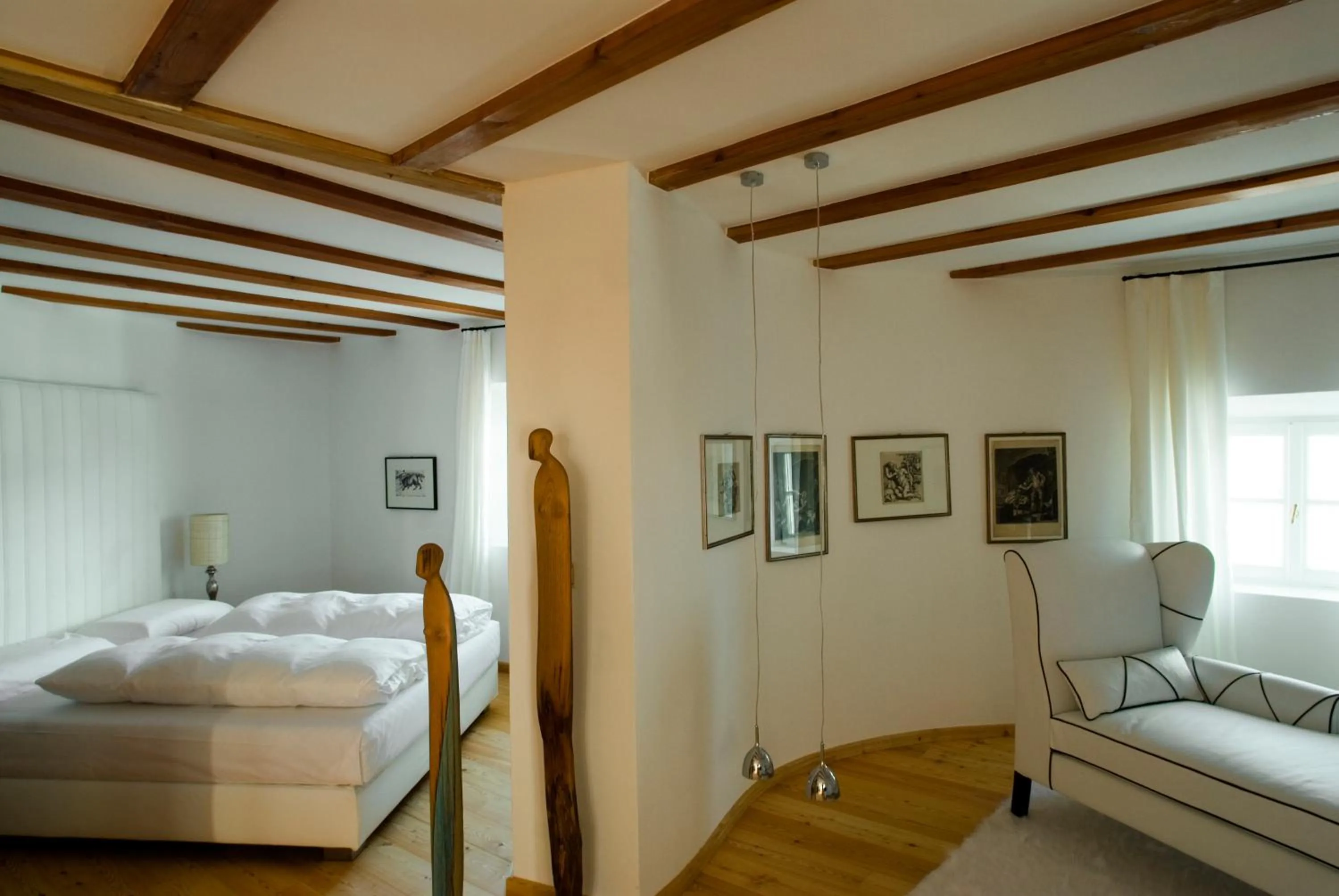 Photo of the whole room, Bed in Romantik Hotel Turm