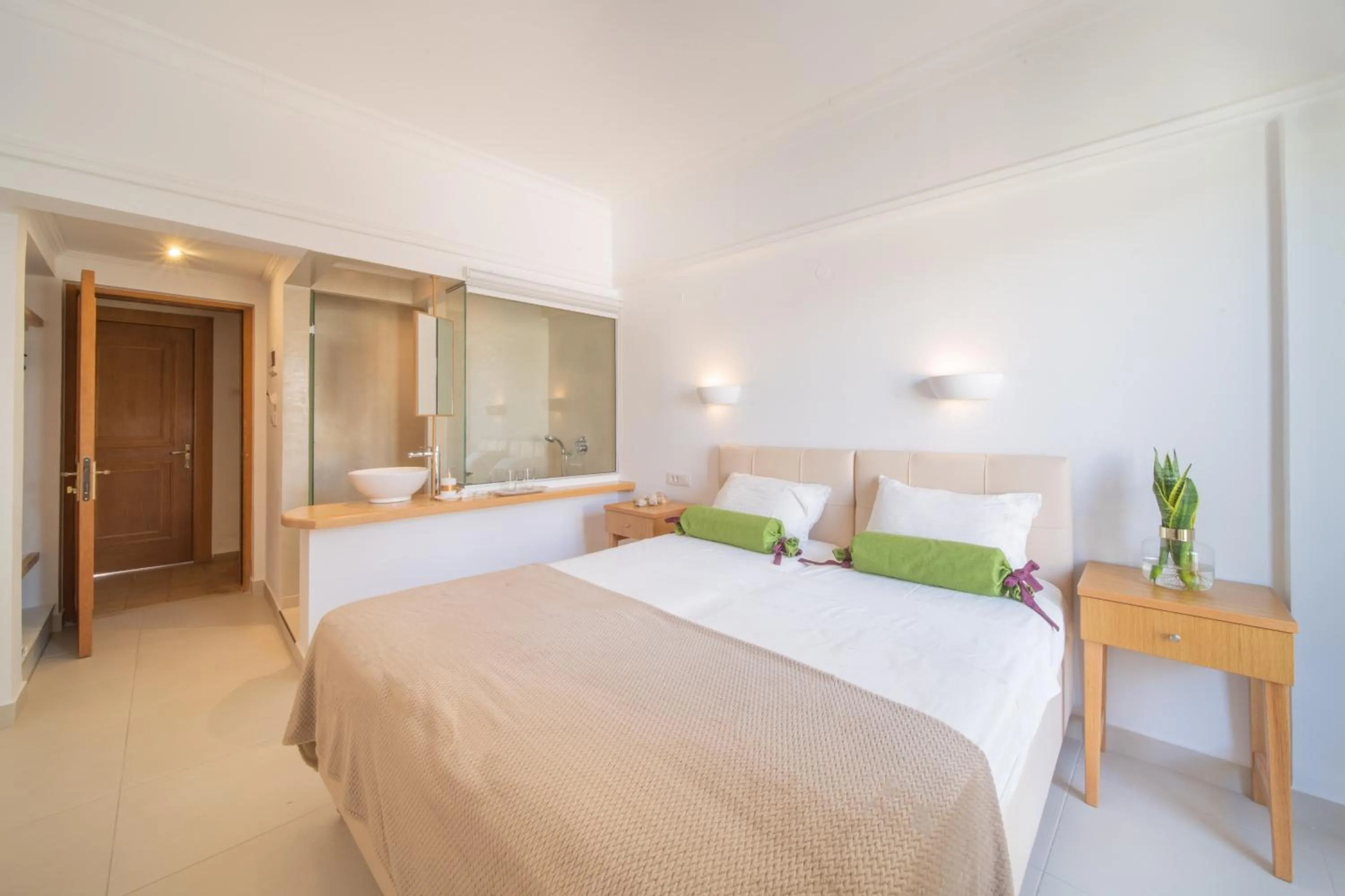 Bedroom, Bed in Malia Mare Hotel