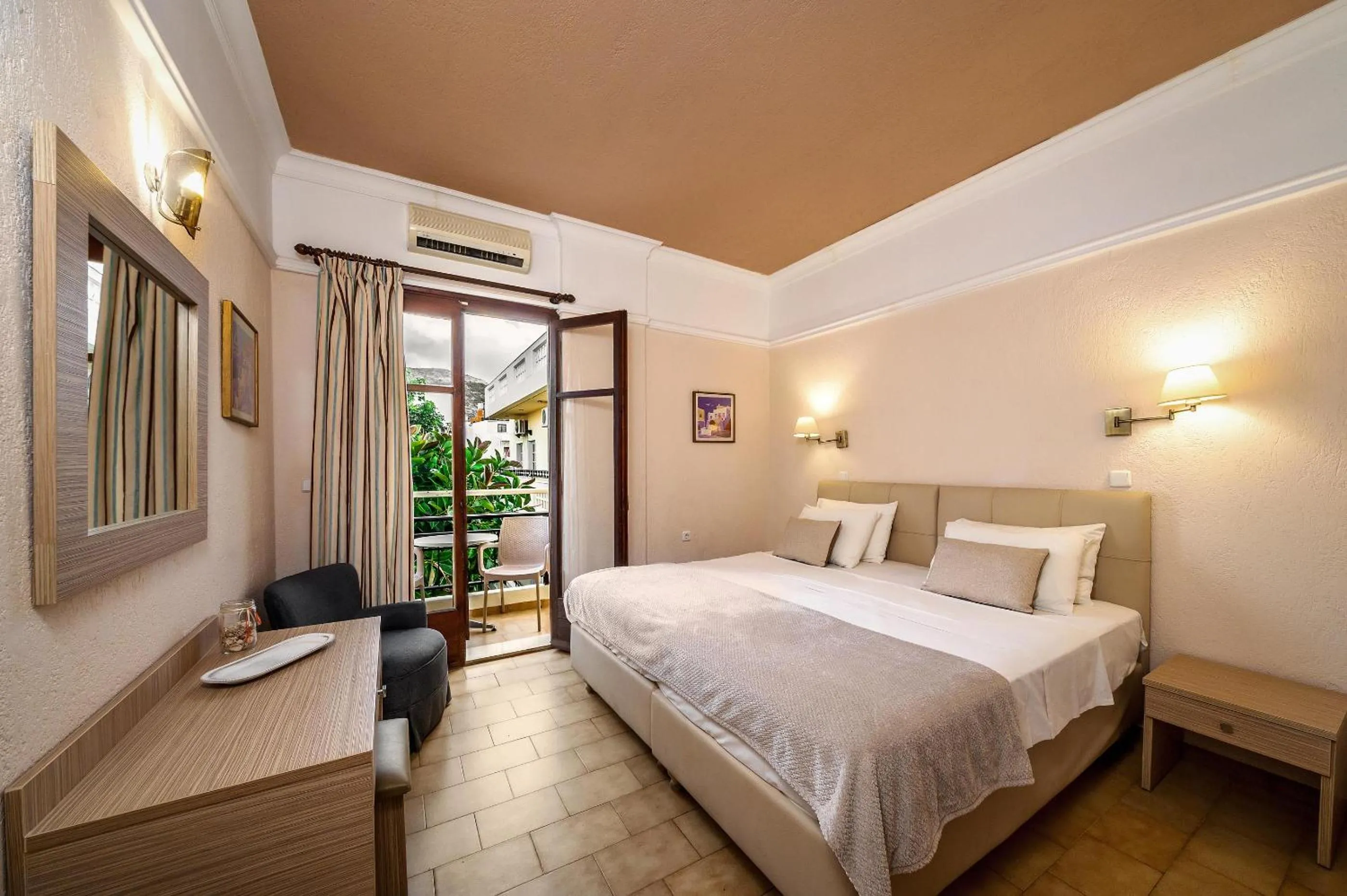 Bed in Malia Mare Hotel