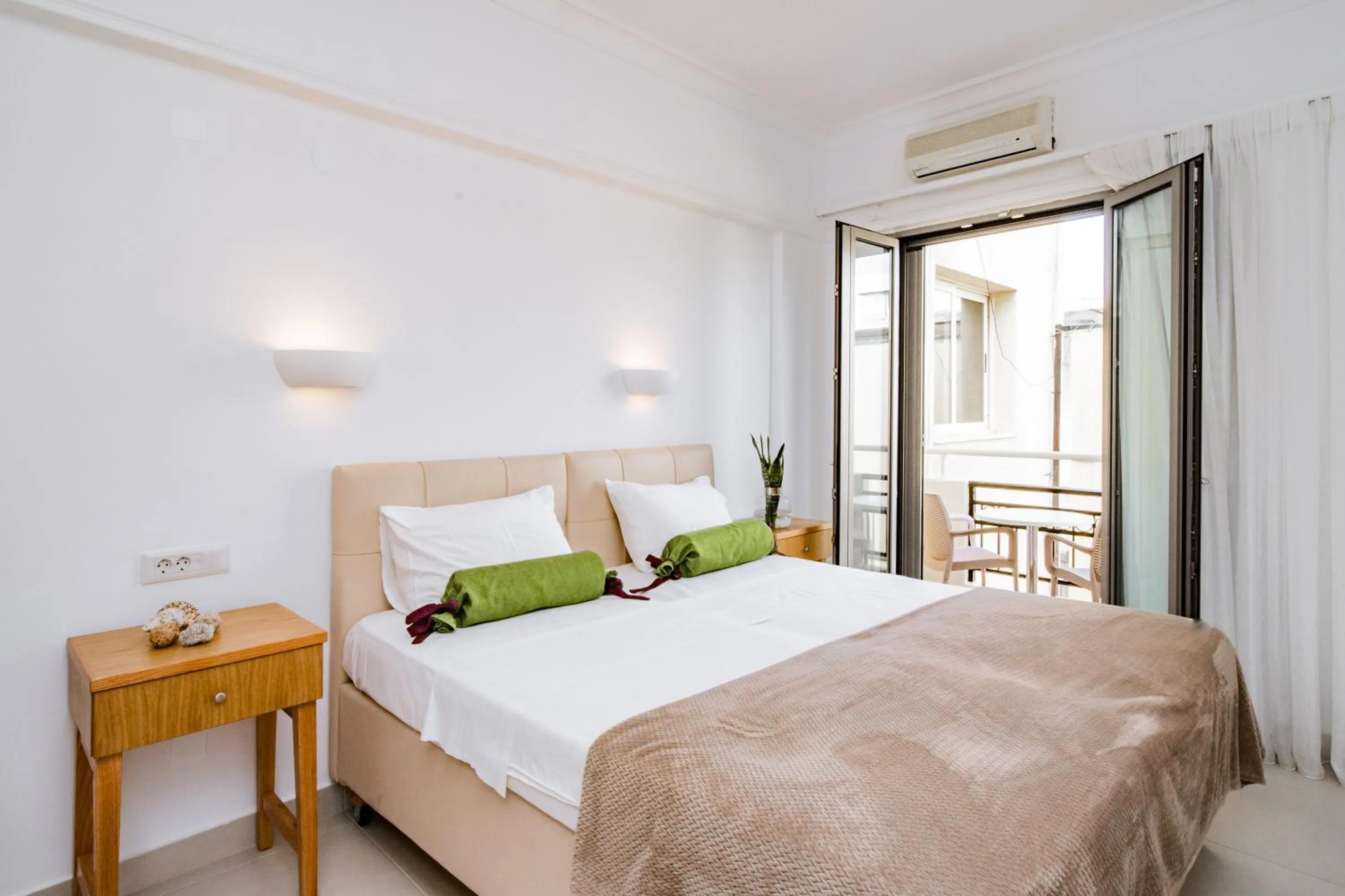 Bedroom, Bed in Malia Mare Hotel