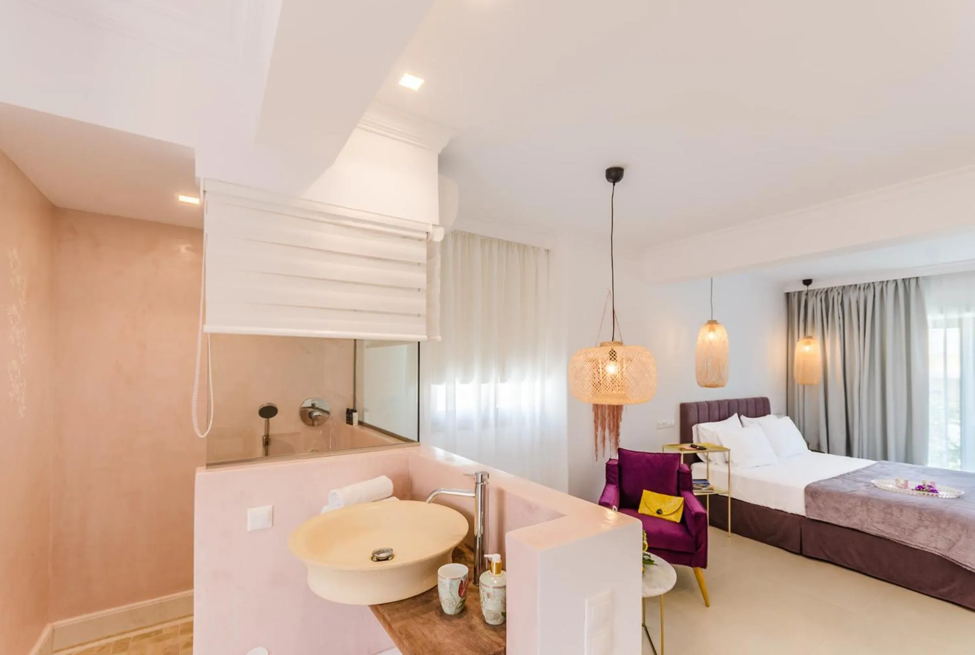 Bed in Malia Mare Hotel