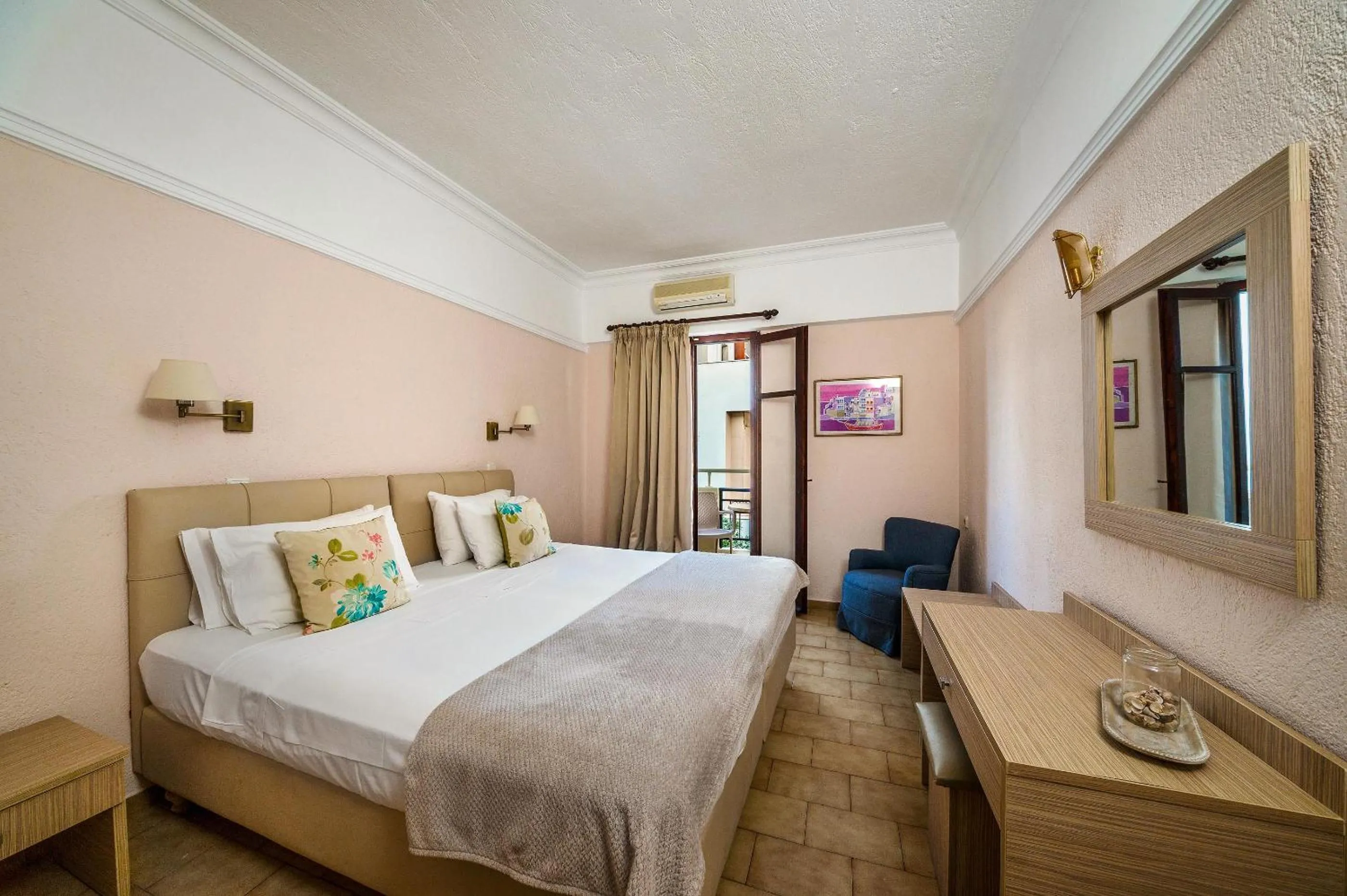 Bed in Malia Mare Hotel