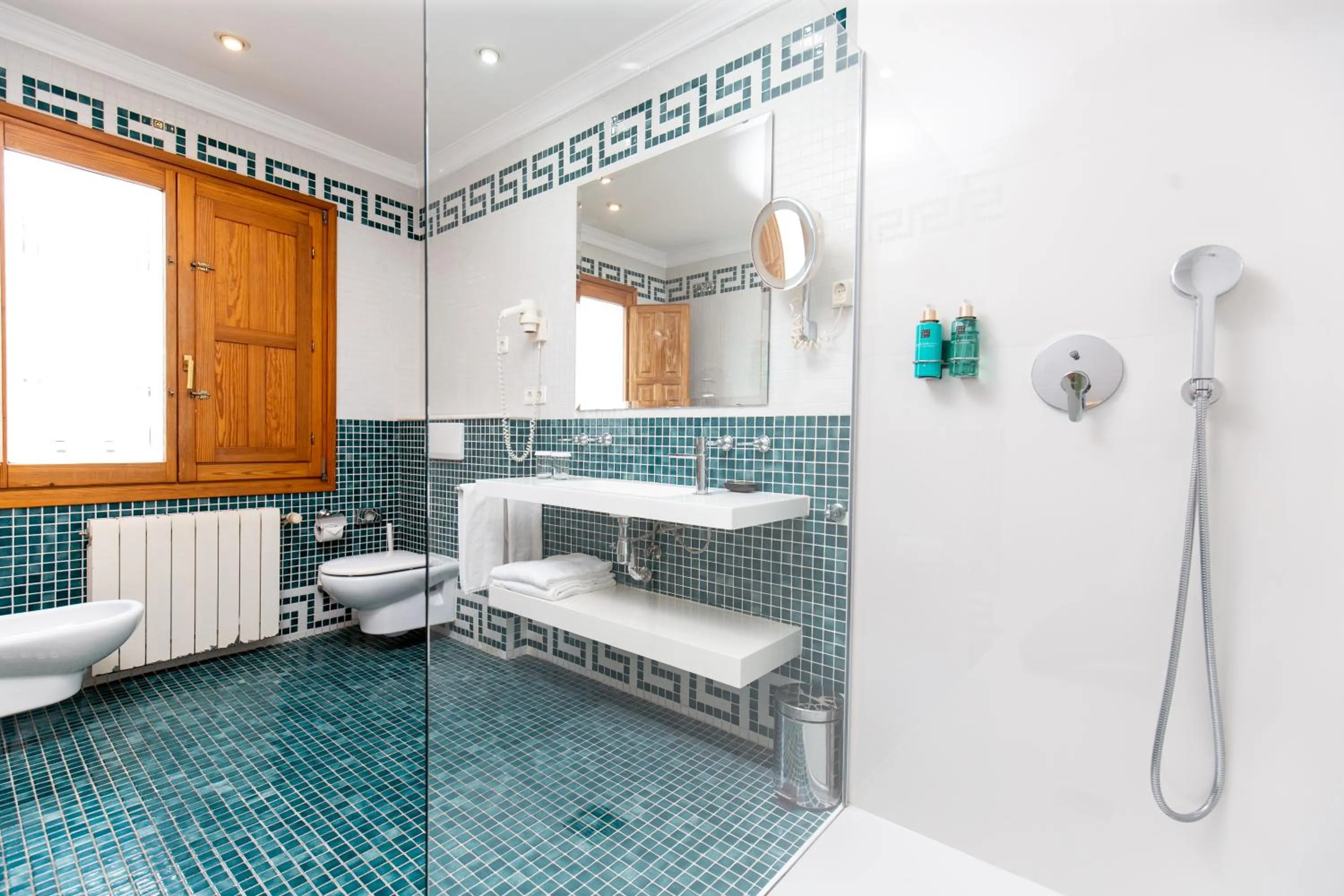 Toilet in Hotel Nou Romà