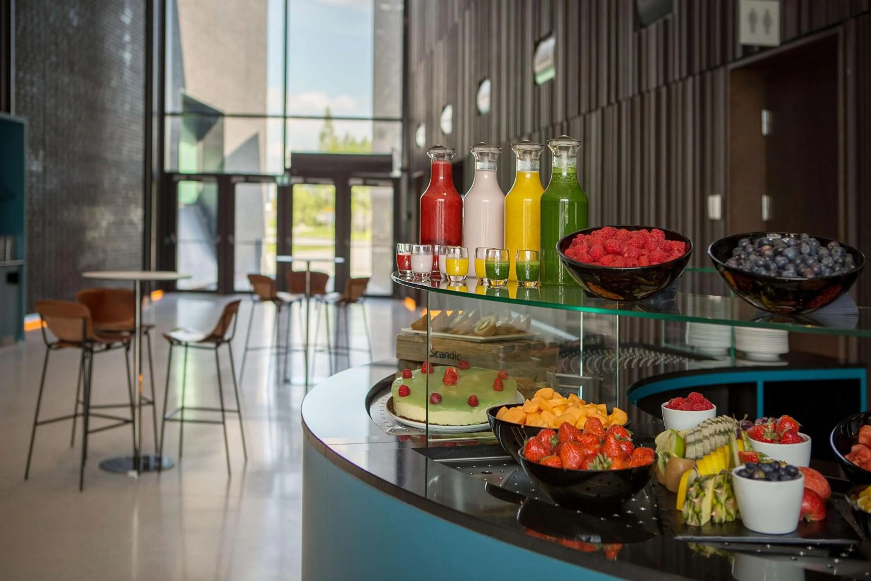 Lobby or reception in Scandic Oslo Airport