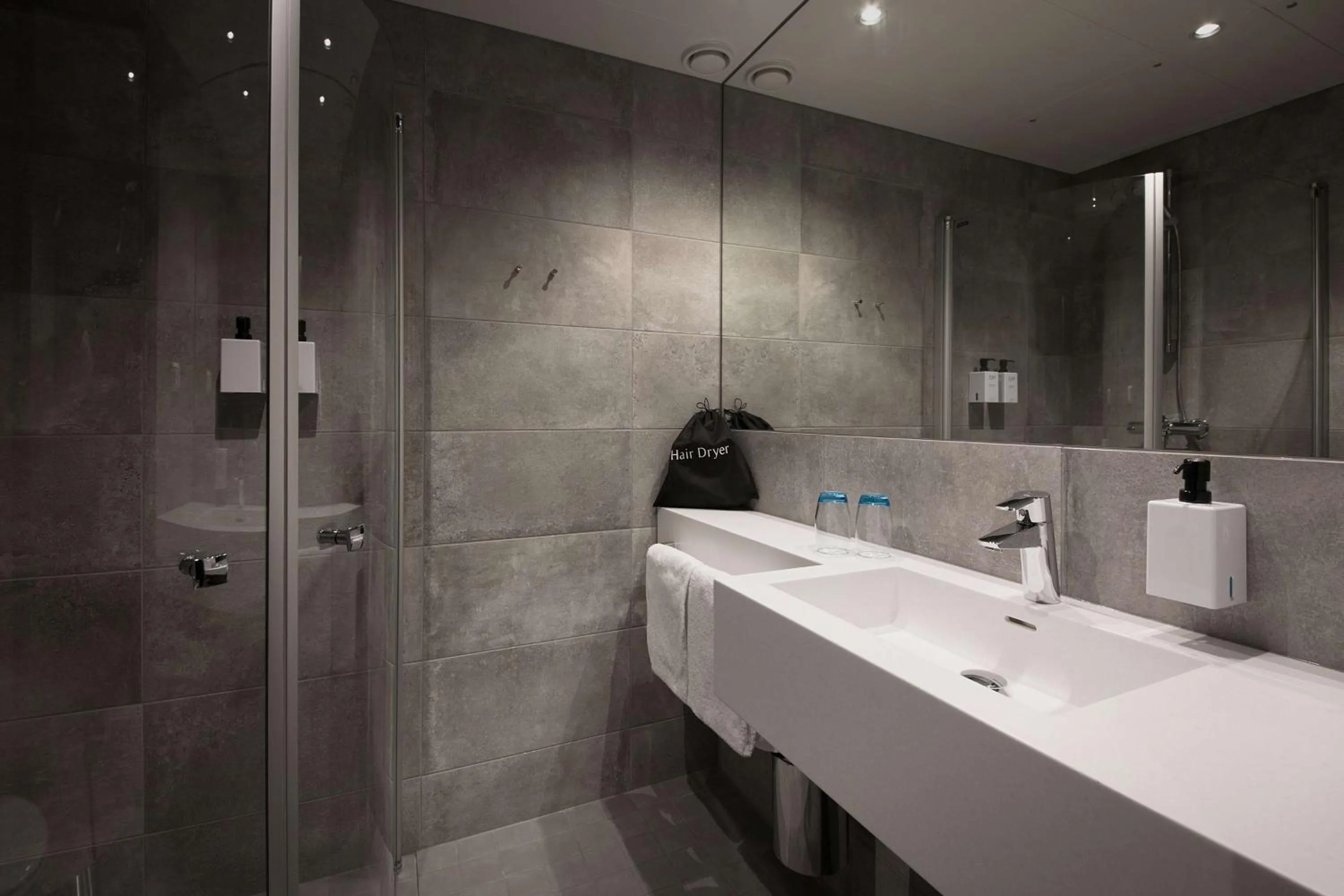 Bathroom in Scandic Oslo Airport