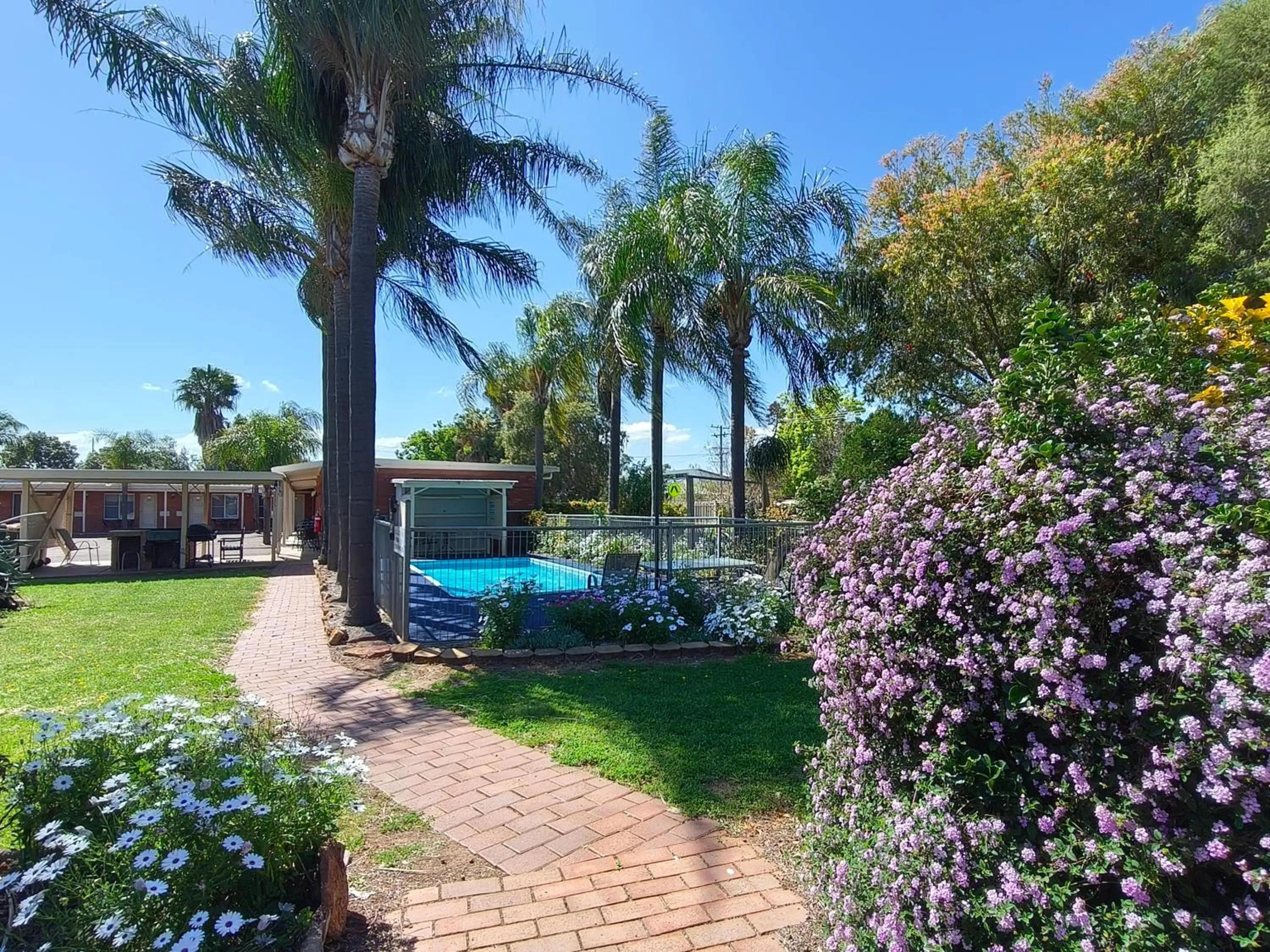 Swimming pool in Red Chief Motel