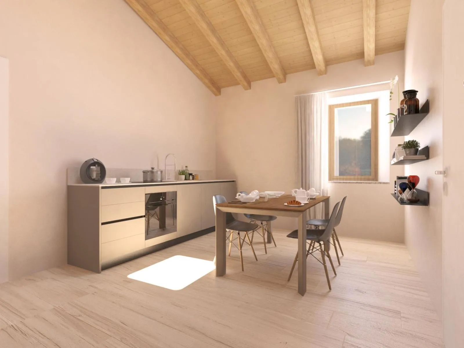 Kitchen or kitchenette in Villa Luisa Resort & Luxury Apartments