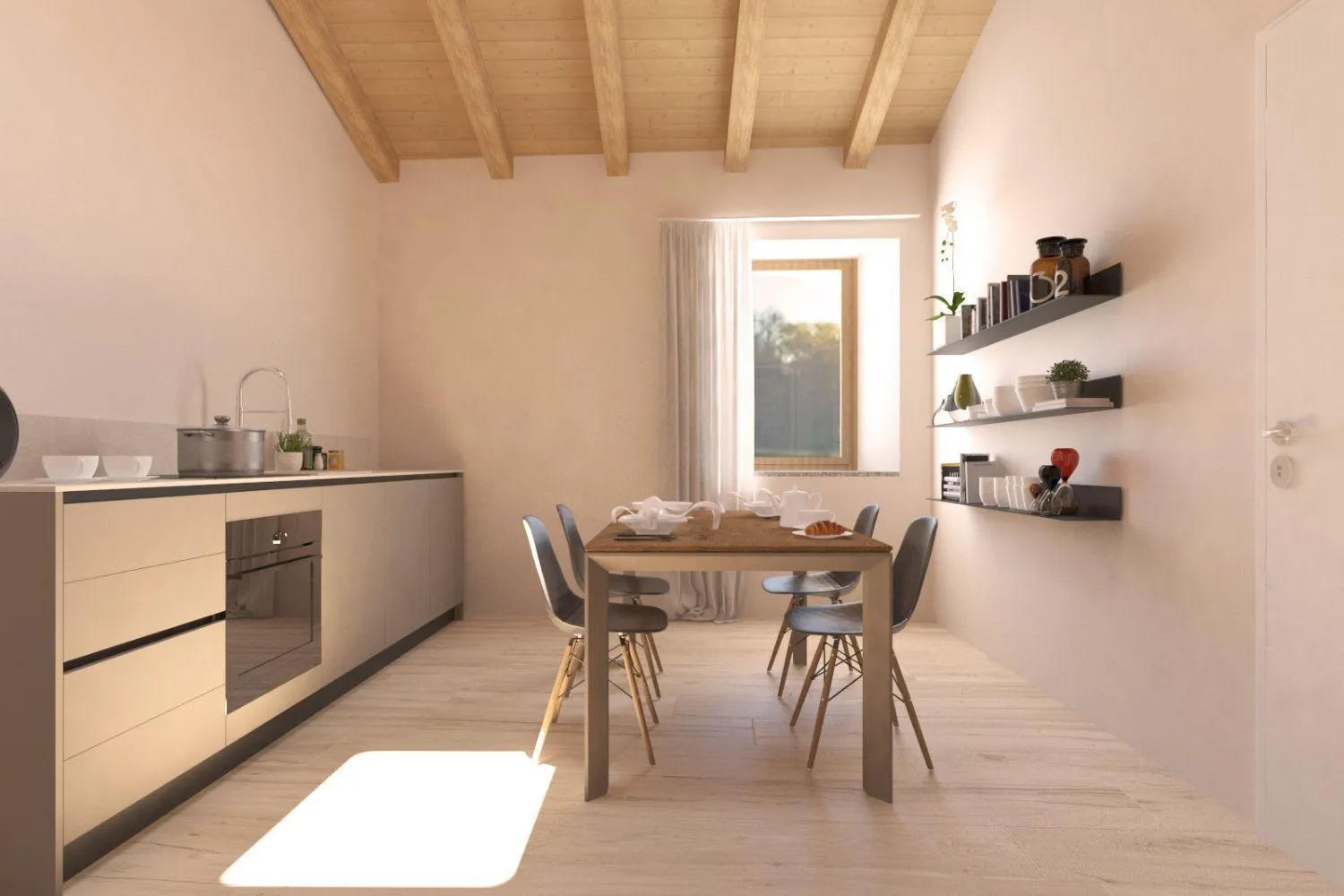 Kitchen or kitchenette in Villa Luisa Resort & Luxury Apartments