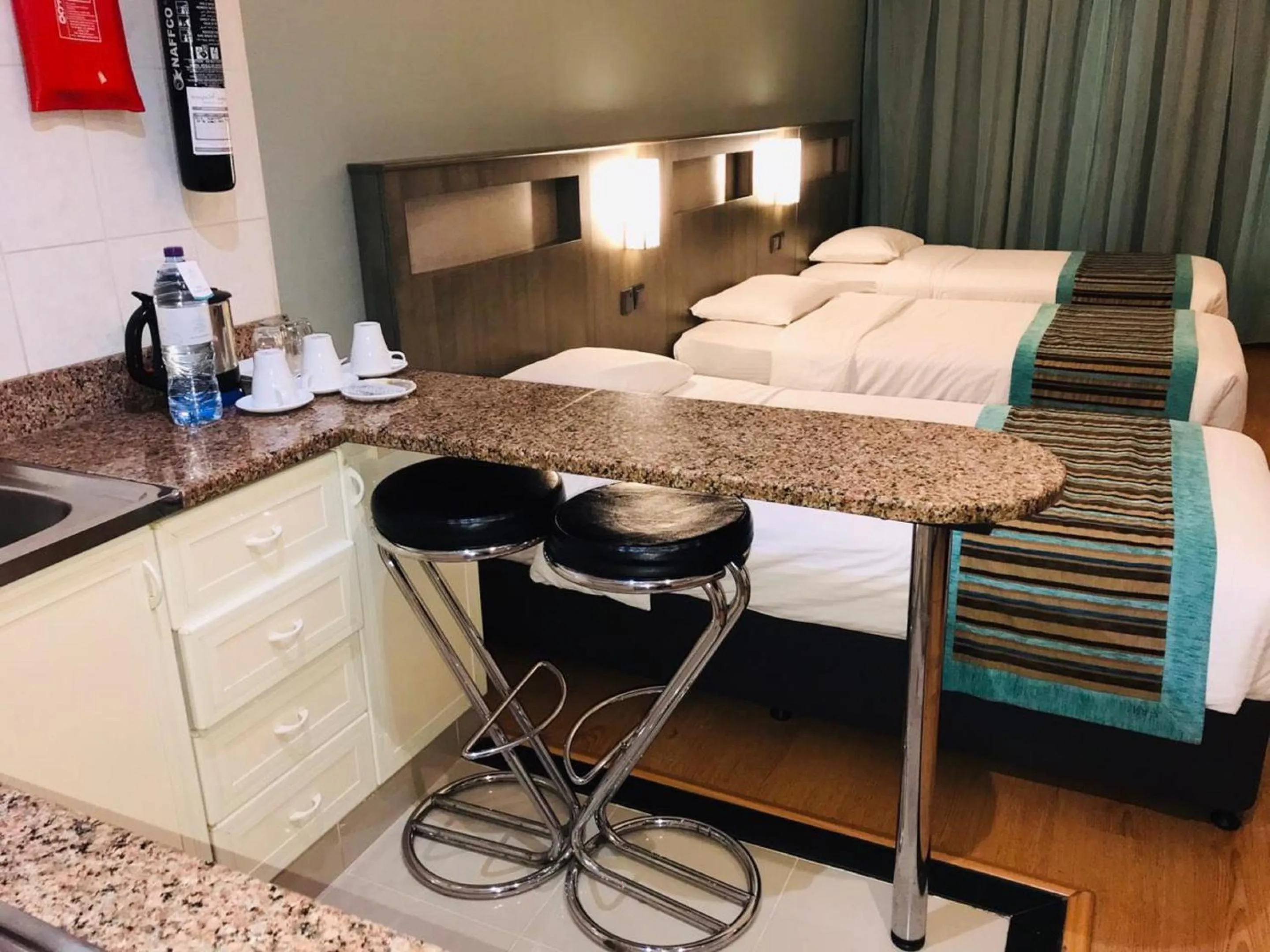 Coffee/tea facilities, Bed in Florida City Hotel Apartments (Previously Flora Hotel Apartments)