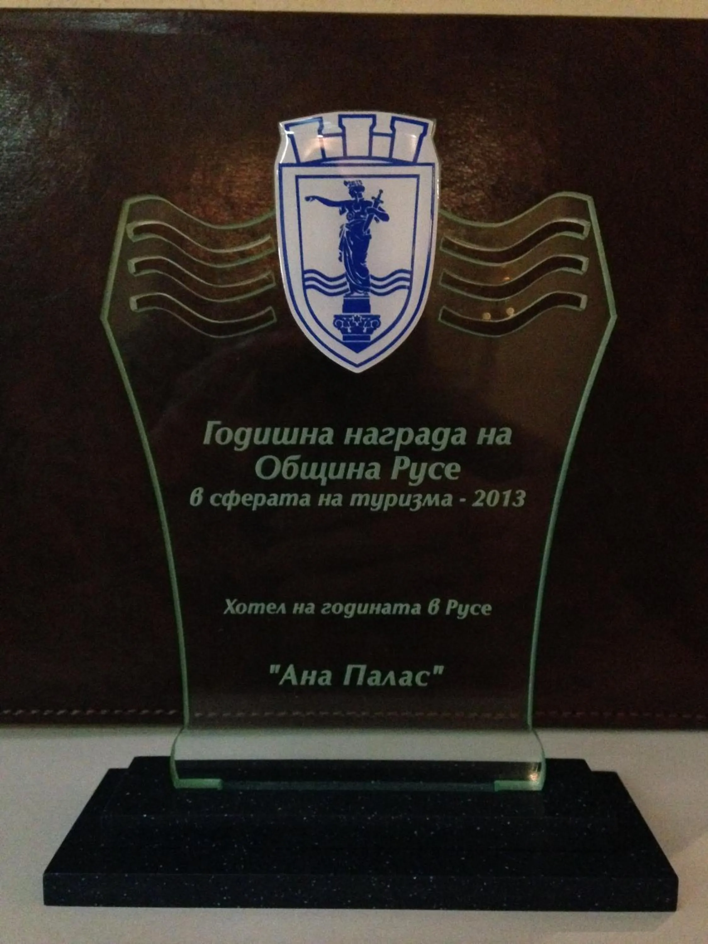 Certificate/Award in Hotel Anna Palace