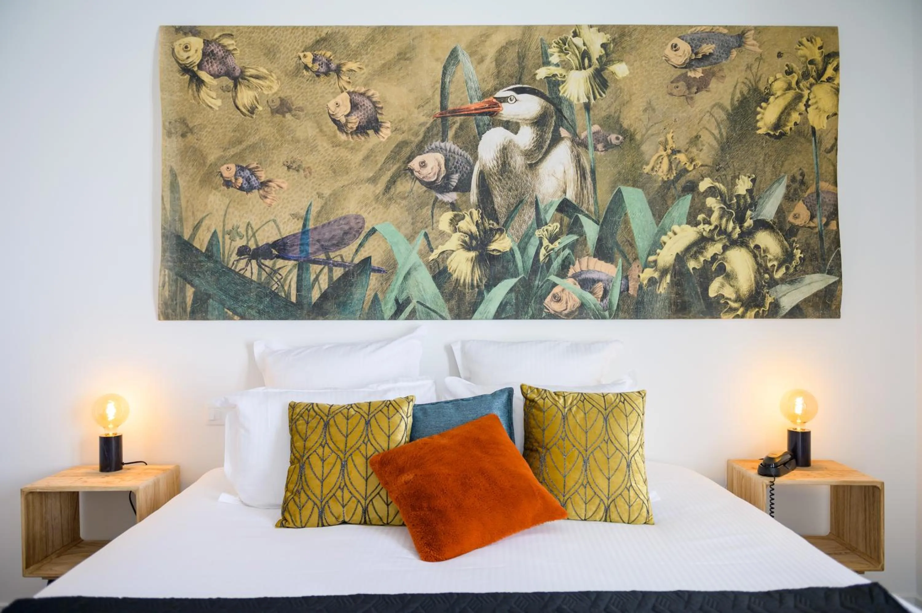 Bed in Hôtel La Jetée